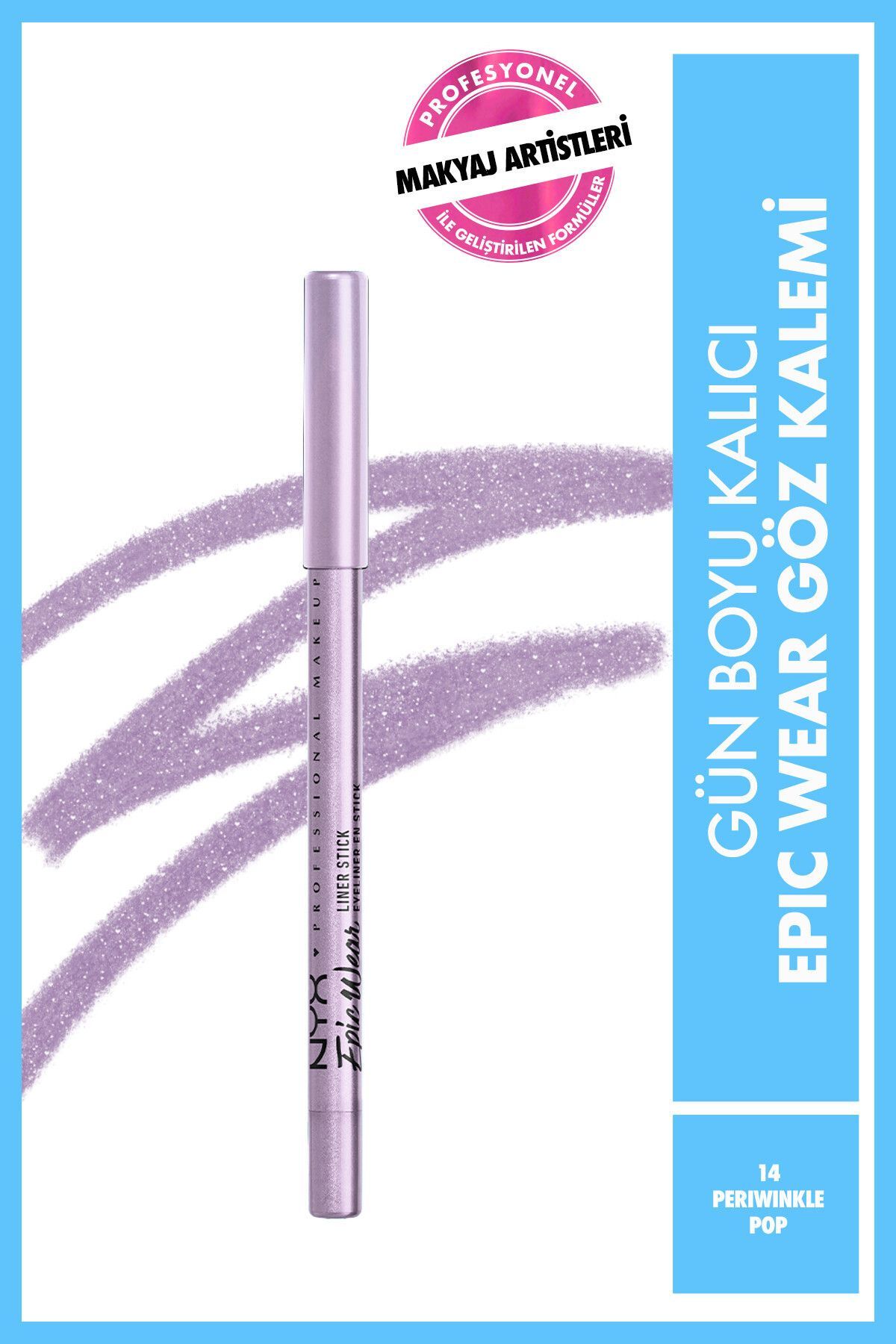 NYX Professional Makeup Epic Wear Liner Sticks Göz Kalemi - Periwinkle Pop - Lila