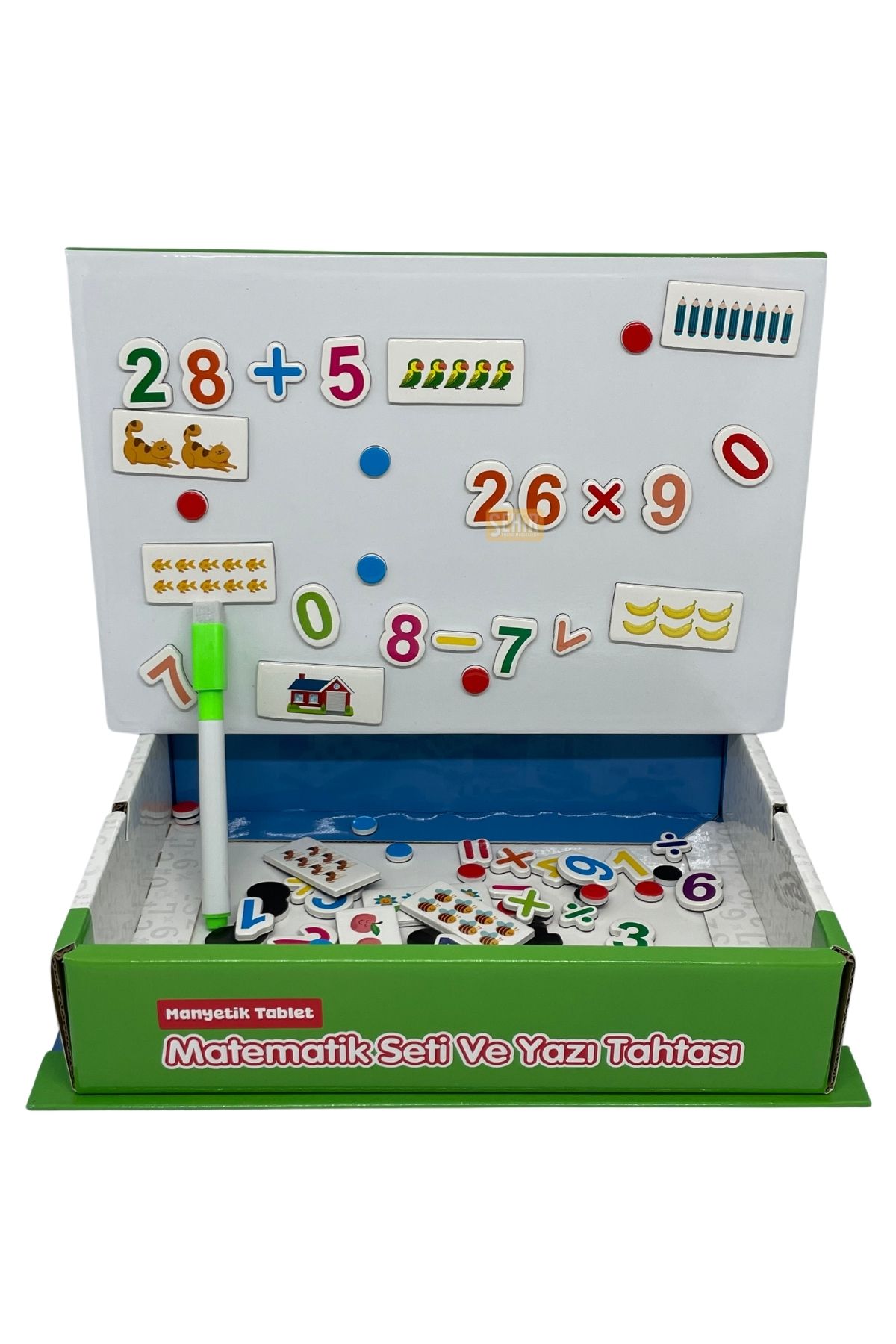 ۴ سال به بالا، ۸۴ قطعه - ست ریاضی تبلت مغناطیسی و تخته‌نویس، بازی آموزشی و سرگرمی