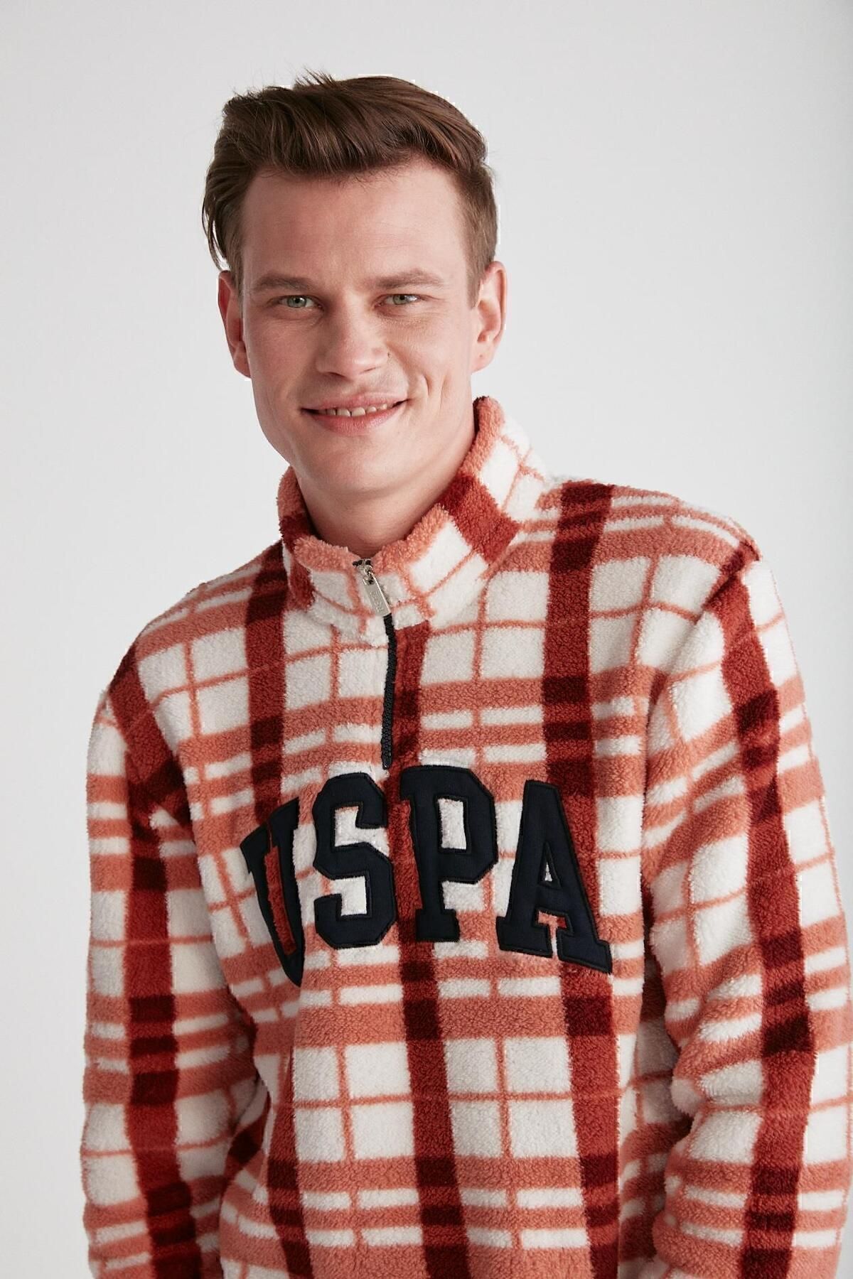 ست پیژامه نارنجی مردانه پایه. POLO ASSN. پرتقالی 024K.1.Z8.E.7TA.5GR4.P U.S. Polo Assn.