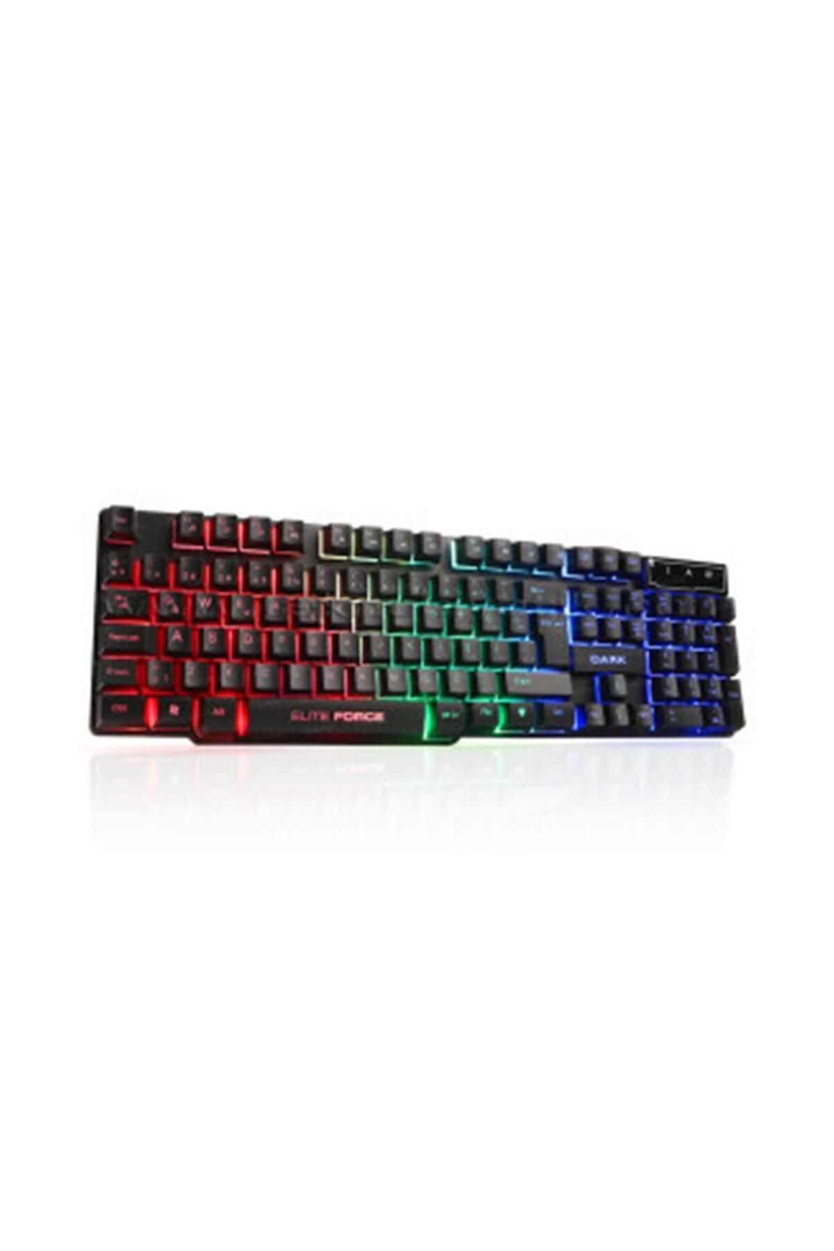 Dark Elite Force Gk1000 Mekanik Hisli Rainbow Aydınlatmalı Türkçe