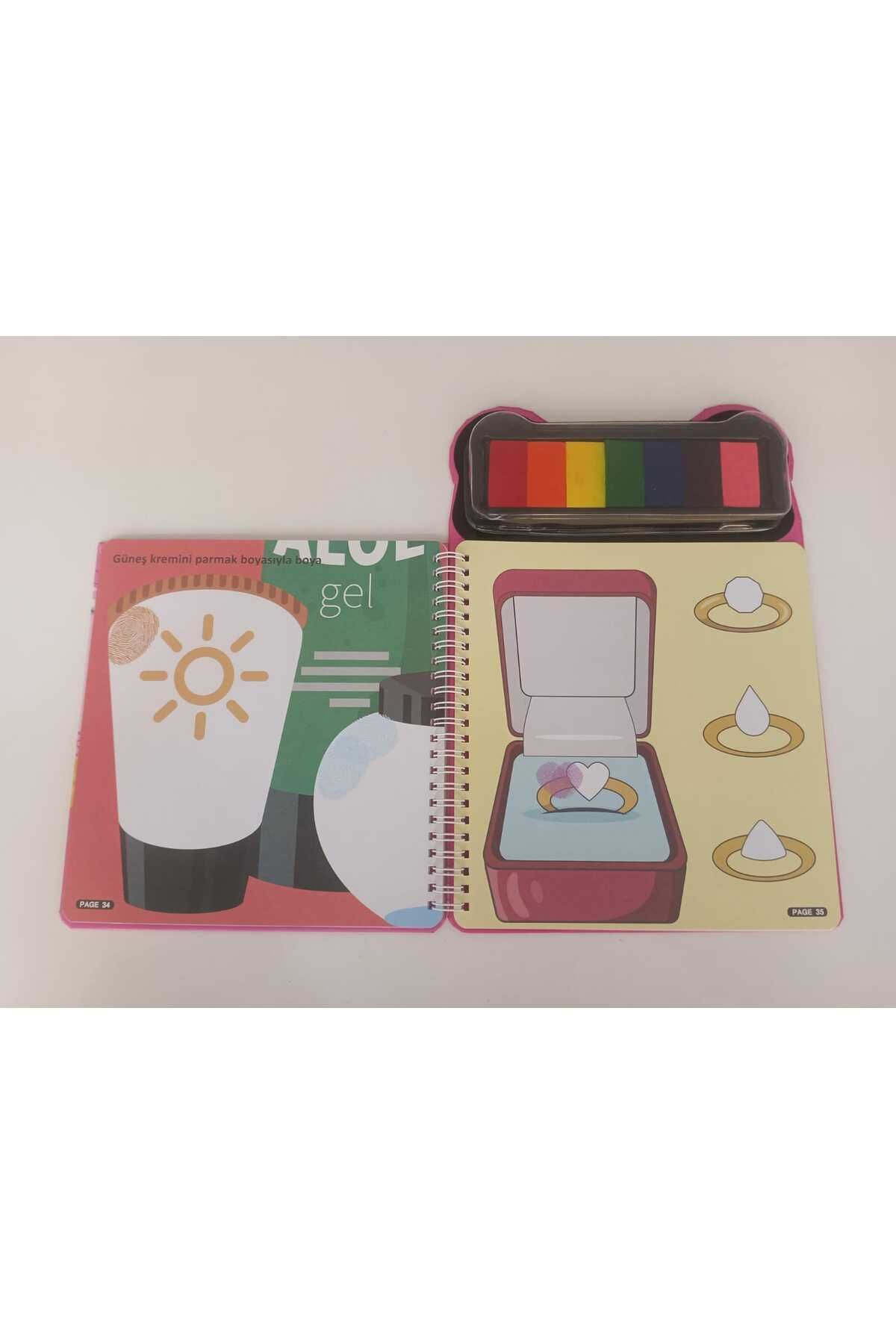 ileri grup-Finger Painting Activity Book - Dress up 4