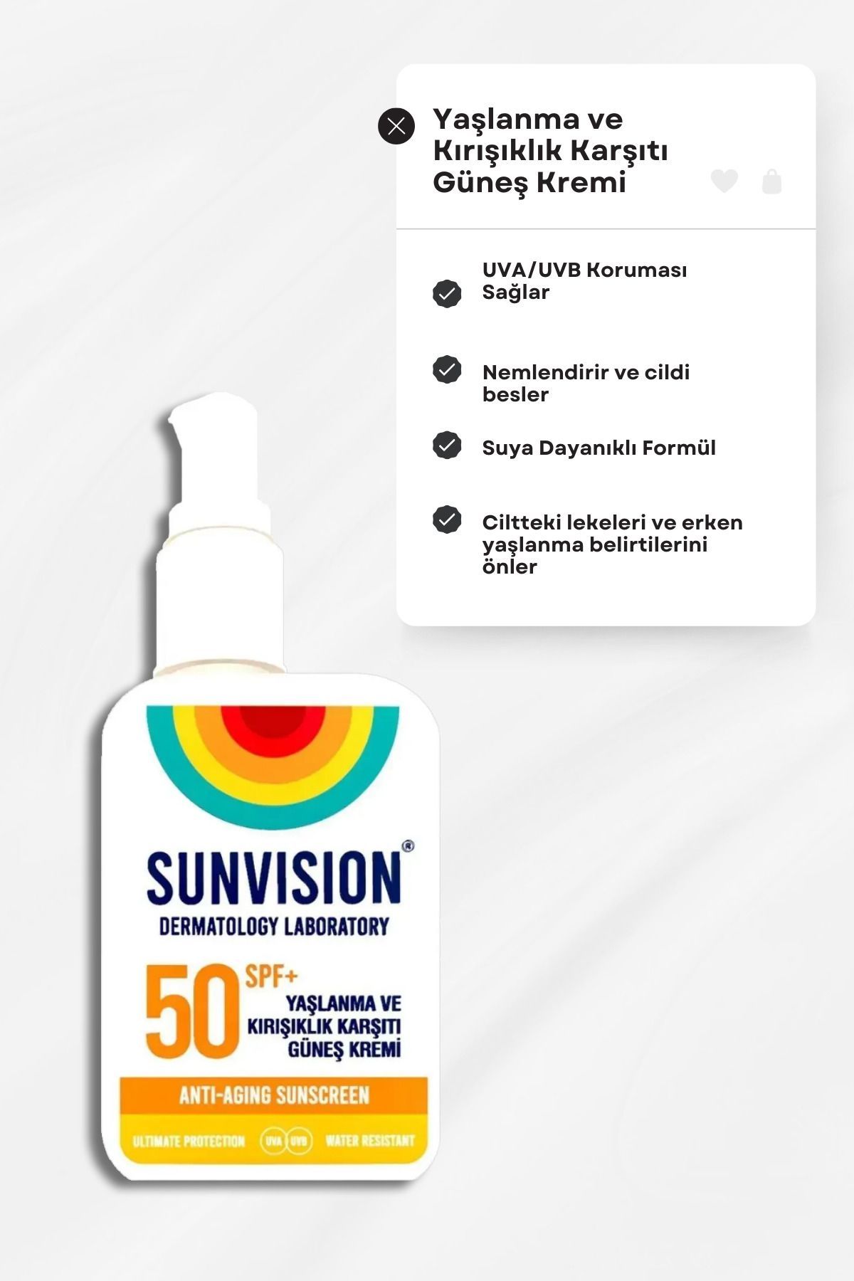 Sunvision-50ml Sunscreen - Anti-Aging and Wrinkle 2