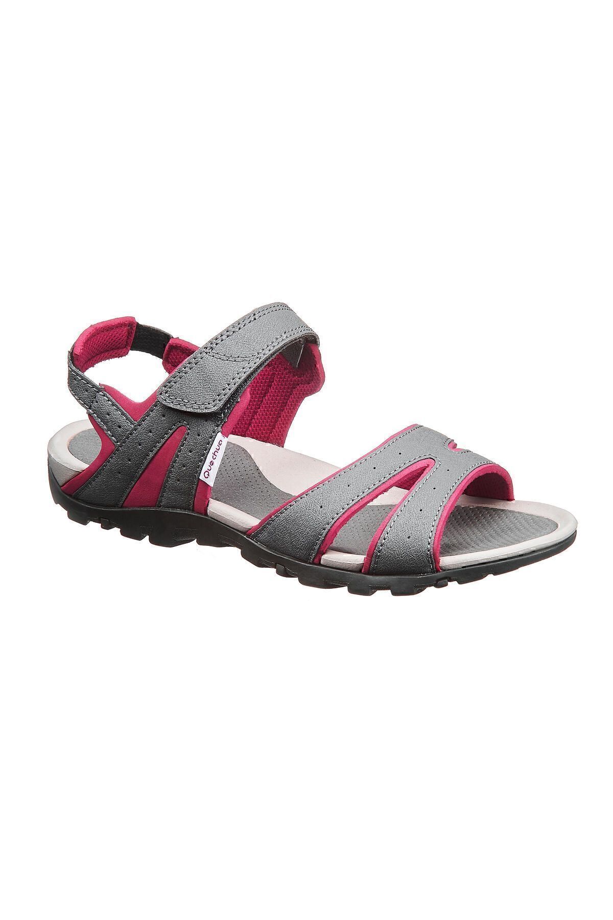 Decathlon Quechua Women s Sandal Gray Pink Nh100 Trendyol