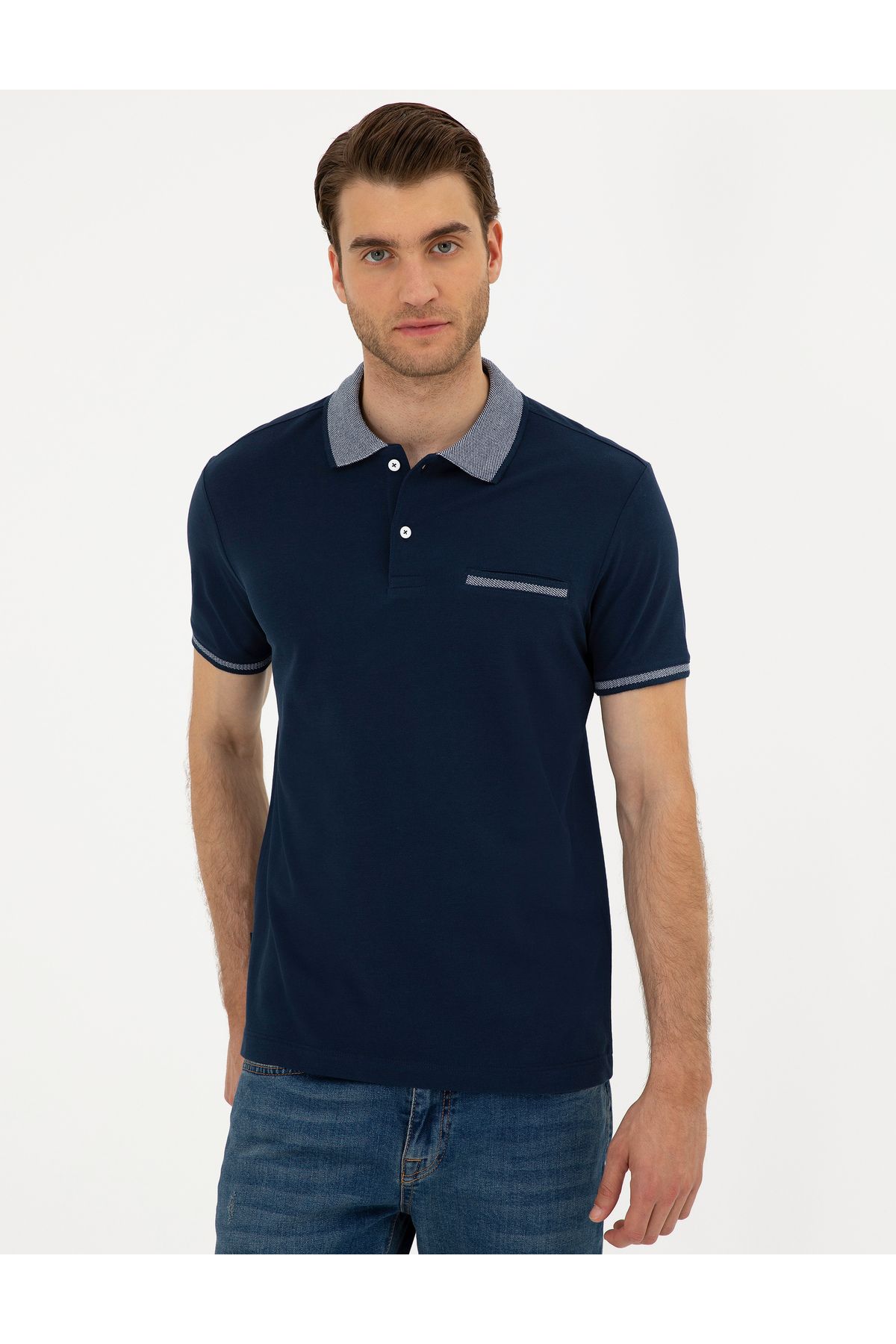 پولوشرت مردانه پیر کاردین | 50296549-VR033 Pierre Cardin - Image 3