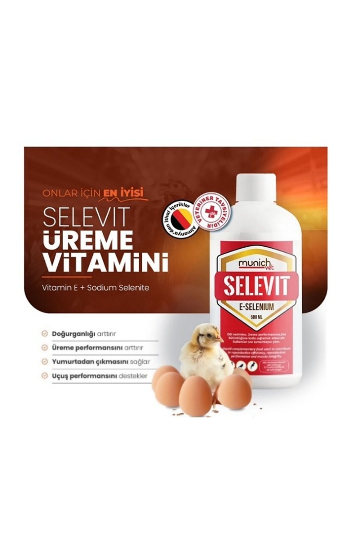 Munich Vet Selevit Vitamin 500 Ml