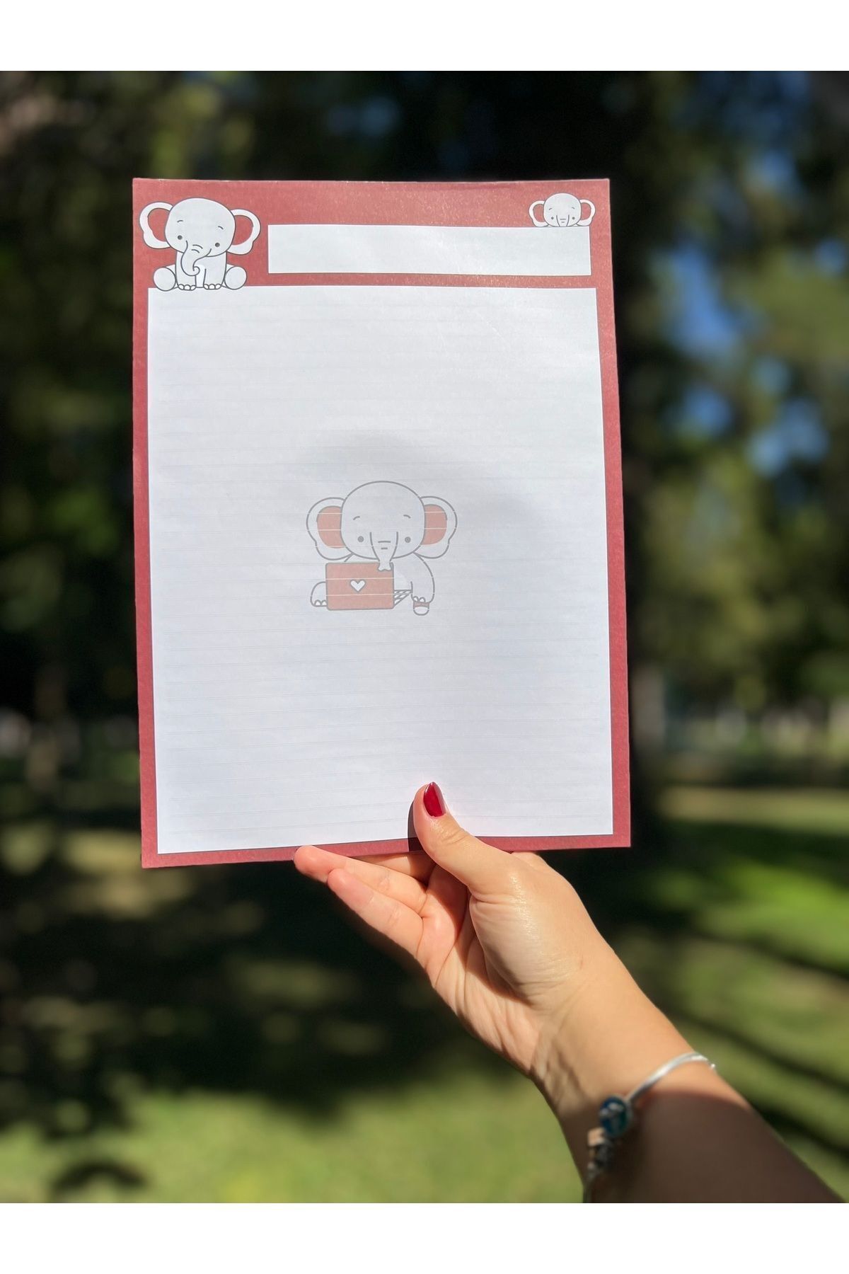 Mirya Notes-A4-A5 Elephant Patterned 2-Piece Notepad Set - Notepad and Notepad 5