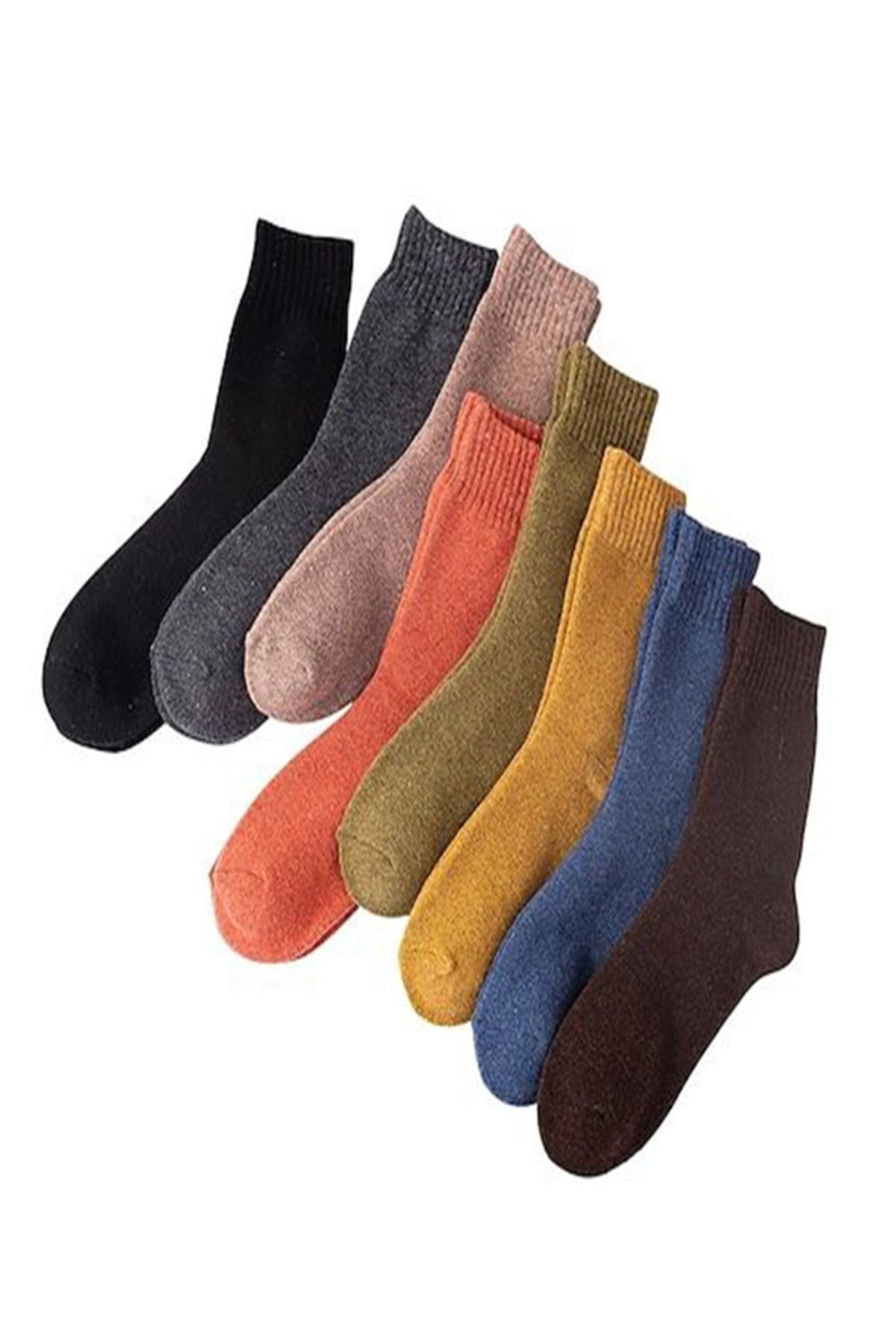 MY MENORA SOCKS Прямі різнокольорові зимові рушники-шкарпетки, 4 пари BAYANHAVLU