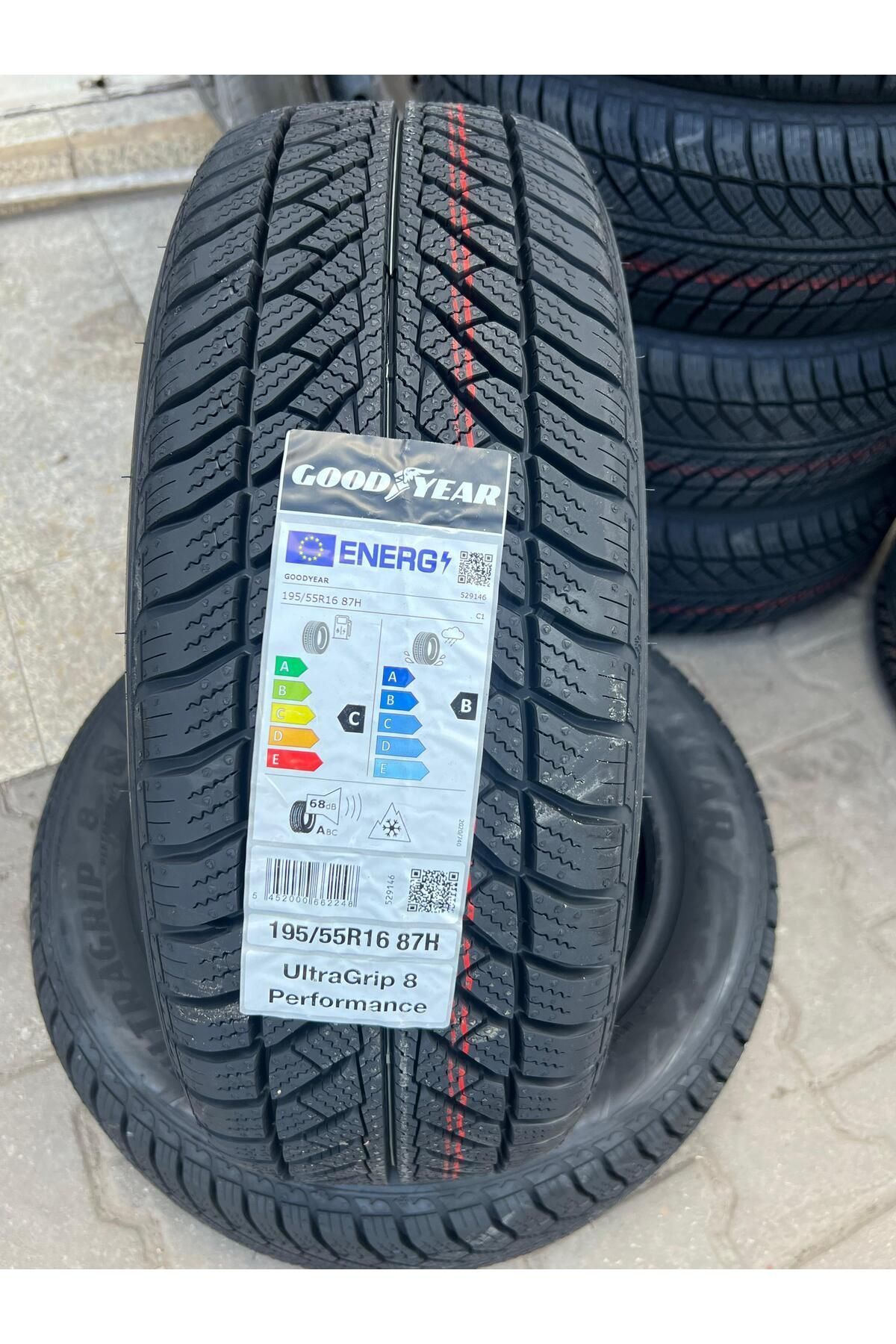 Goodyear 195/55r16 87h Ultragrip 8 Kışlık Lastik 2024 Tarihli