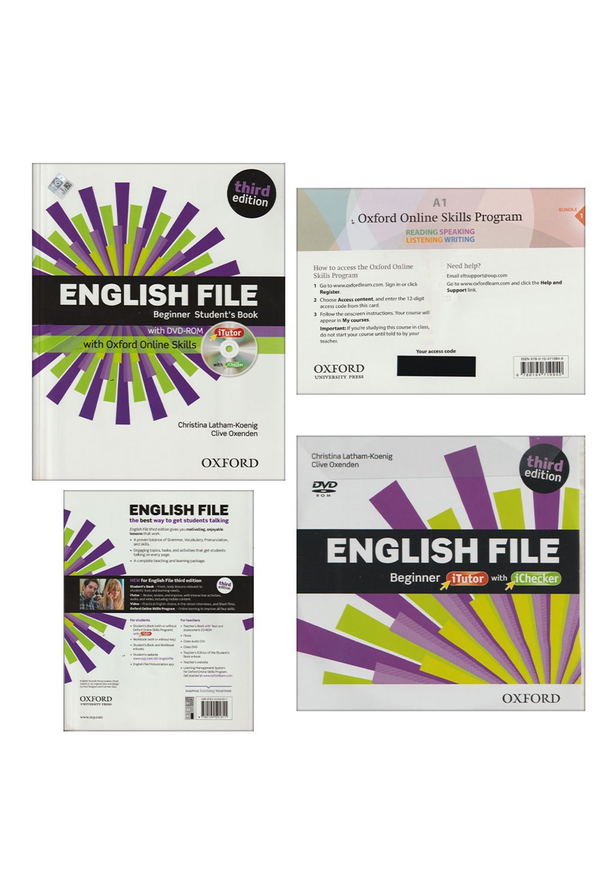 OXFORD UNIVERSITY PRESS-English File: Beginner Student's Book and iTutor and Online Skills (No Workbook) (Cd and Coded) 1