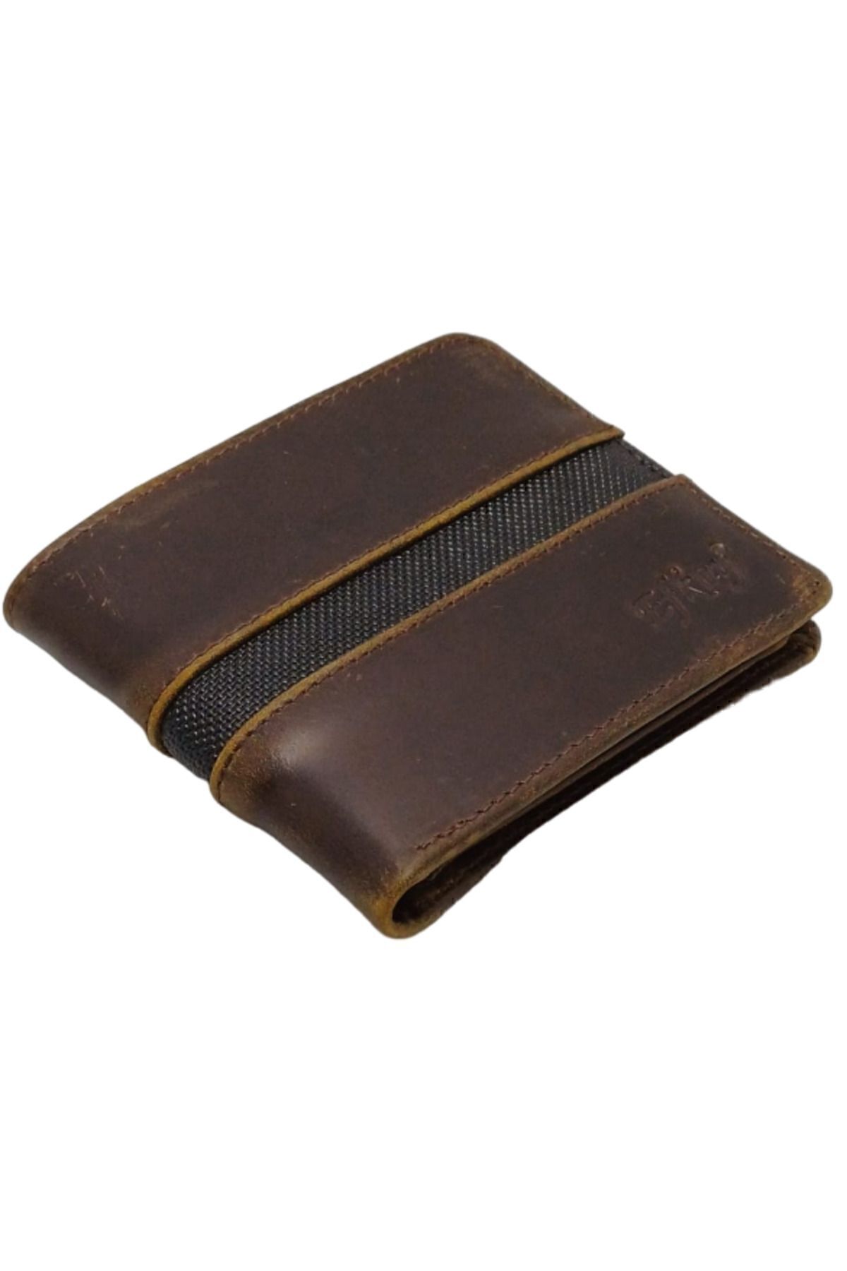 Efkay Portofel Nebun Din Piele Naturală Unisex - One Size