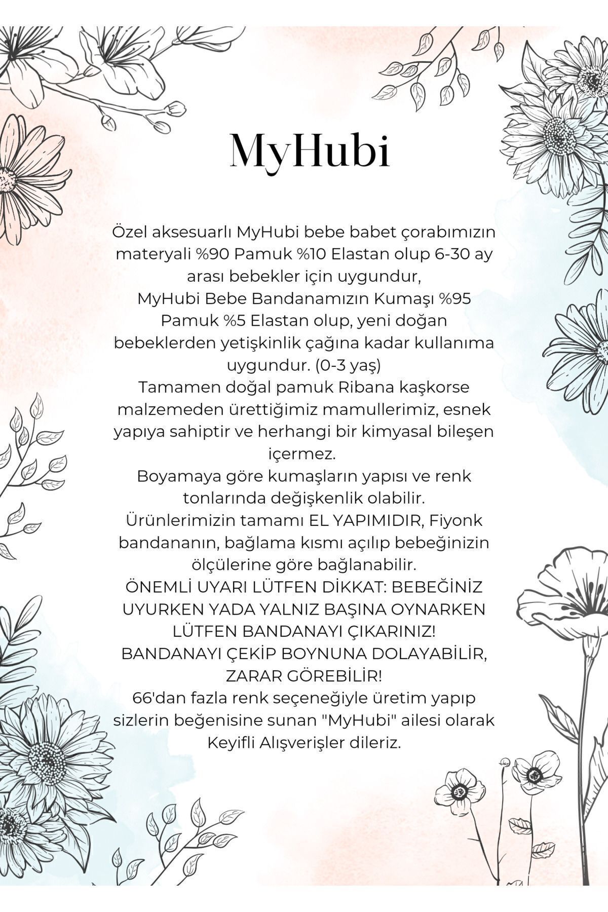 MyHubi 8'li Kombin El Yapımı Kız Bebek Fiyonk Bandana & Babet Çorap fotoğrafı 2 (önizleme)