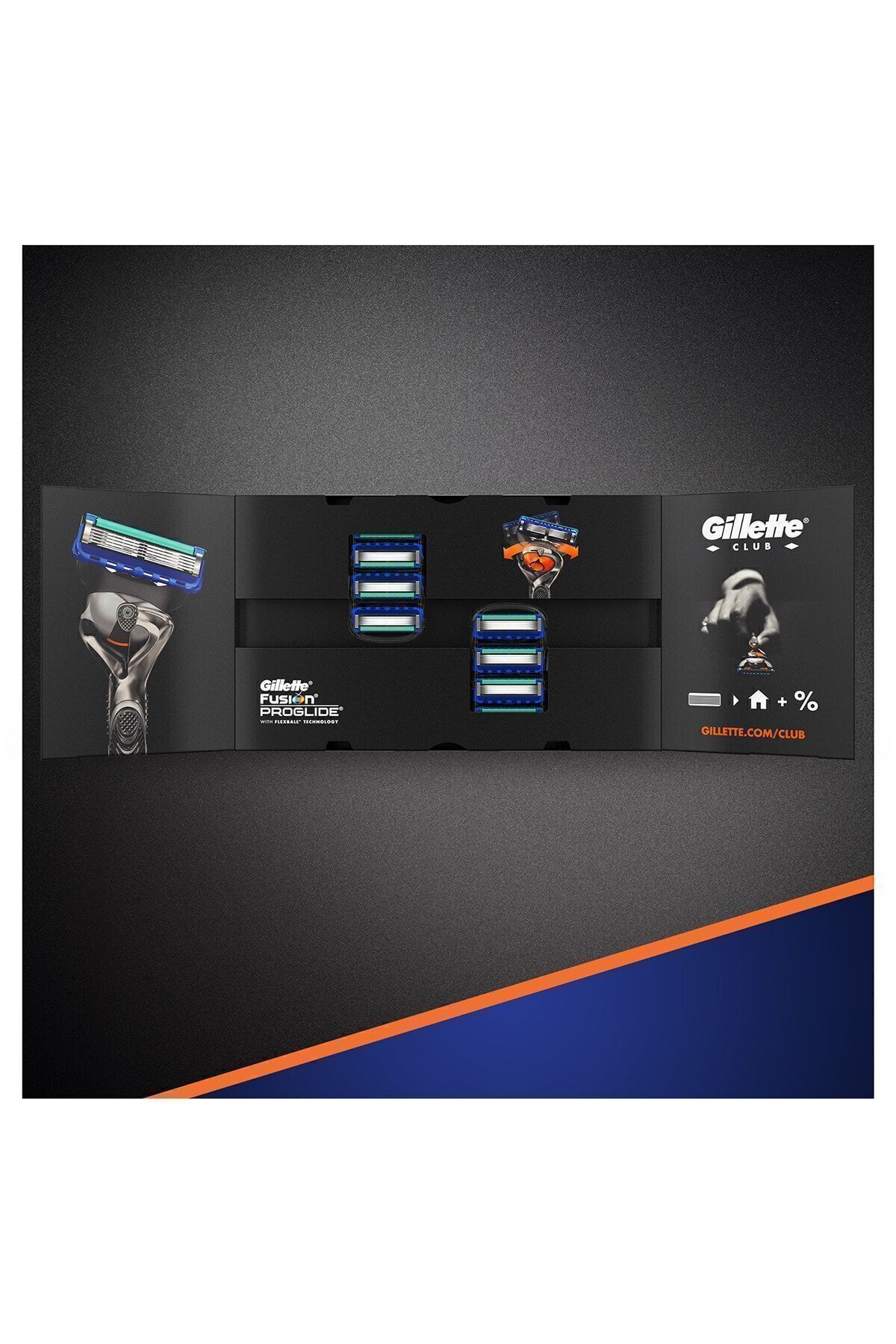 Gillette-Fusion Proglide - Refill Razor 8 Pack + Shaving Foam 200ml Sensitive Skin 4