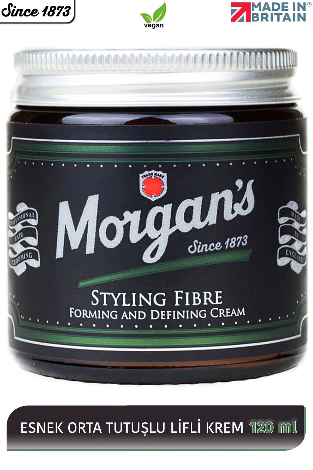 نرم کننده حالت دهنده 120 میلی لیتری Morgan's Styling Fiber Medium Hold Morgan's Pomade