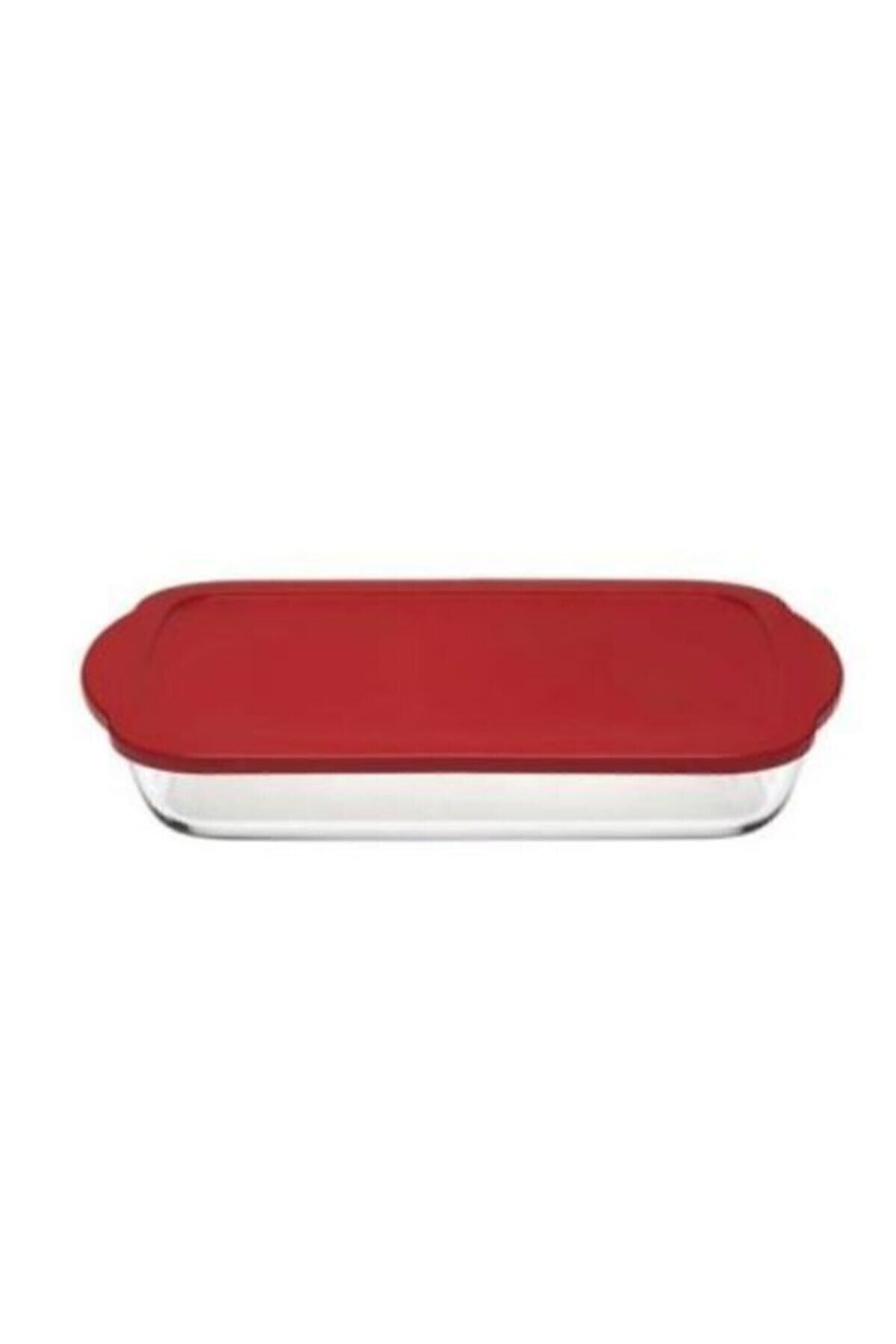 Paşabahçe-Pyrex Red Lid Square and Rectangular Storage Container 2 Pieces 3