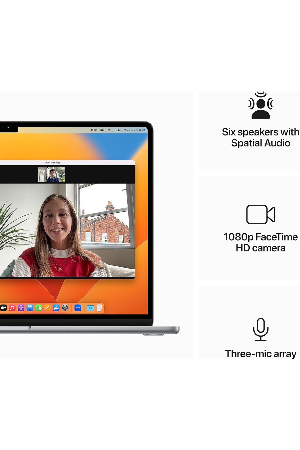 Apple-15-inch MacBook Air: Apple M3 chip, 8-core CPU and 10-core GPU, 16GB, 512GB SSD - Space Grey 4