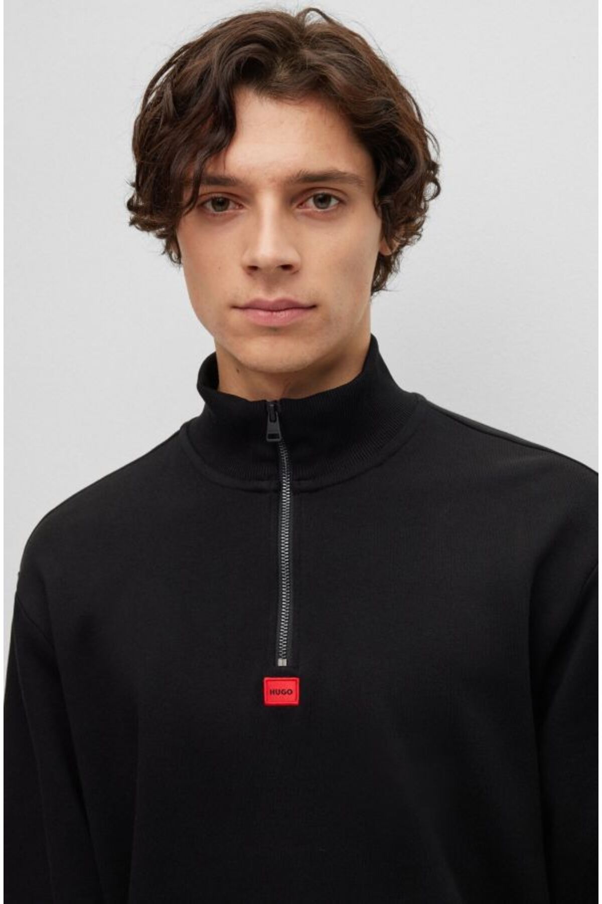 سویشرت مشکی مردانه سویی شرت اورجینال Hugo Boss