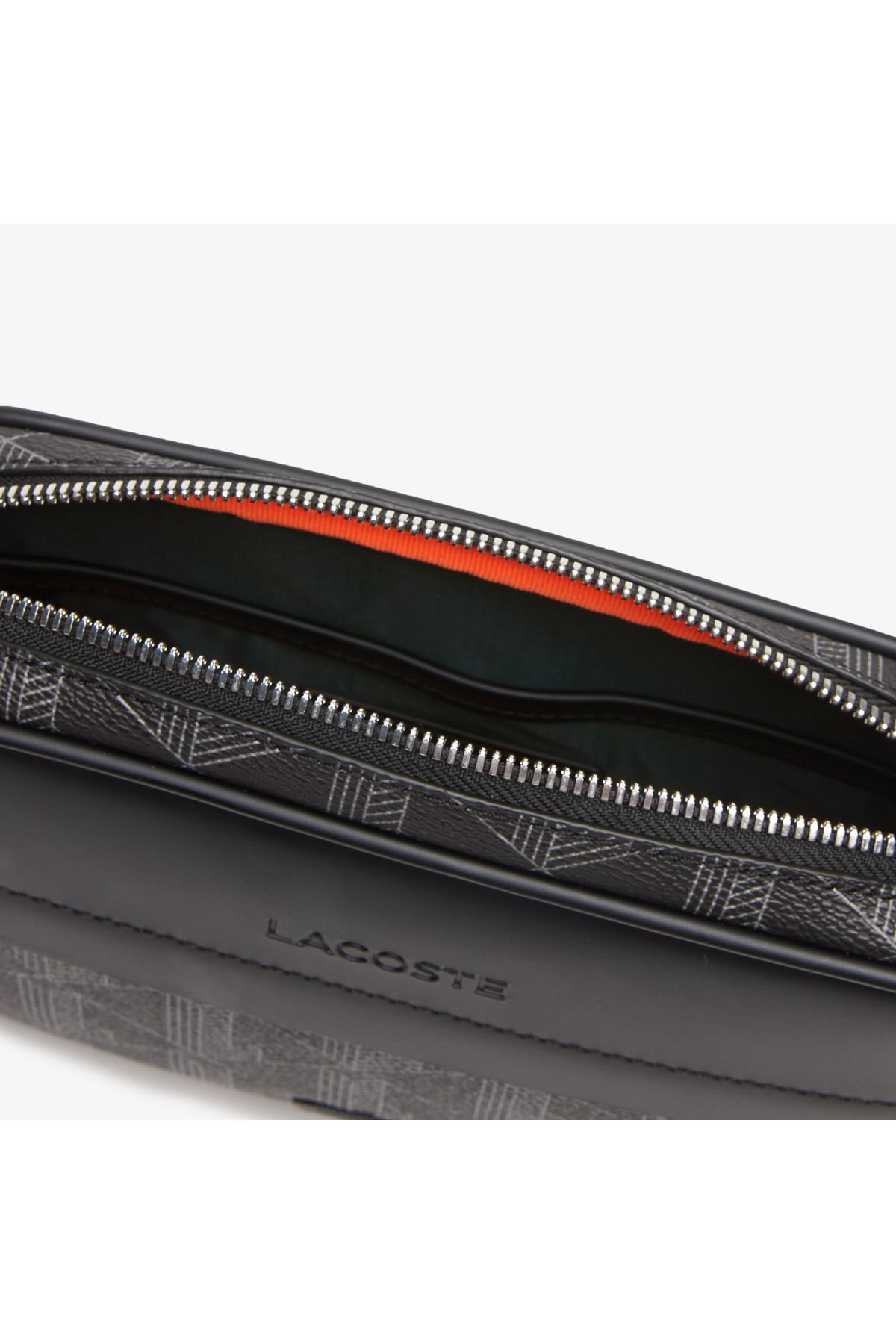 کیف کمری مشکی مردانه کمر سیاه مونوگرام مخلوط Lacoste