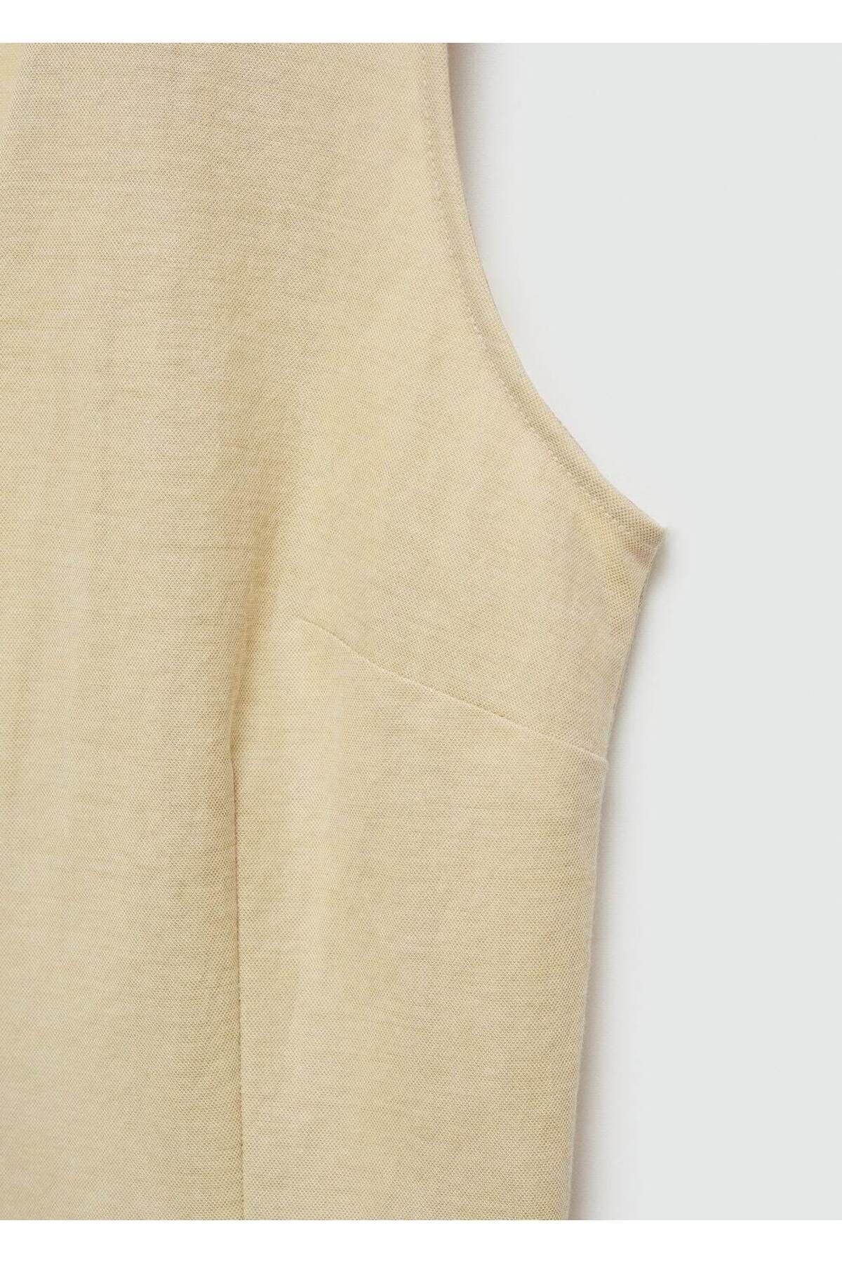 MANGO Woman-Short Dress with Buttons 7