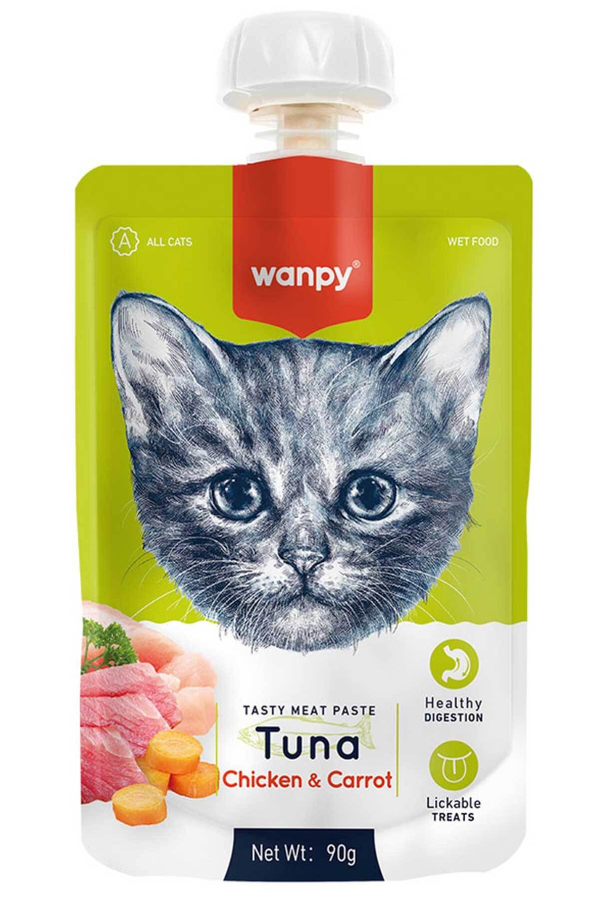 Wanpy Taze Ton Balıklı&tavuklu Kedi Et Mezesi 90 gr