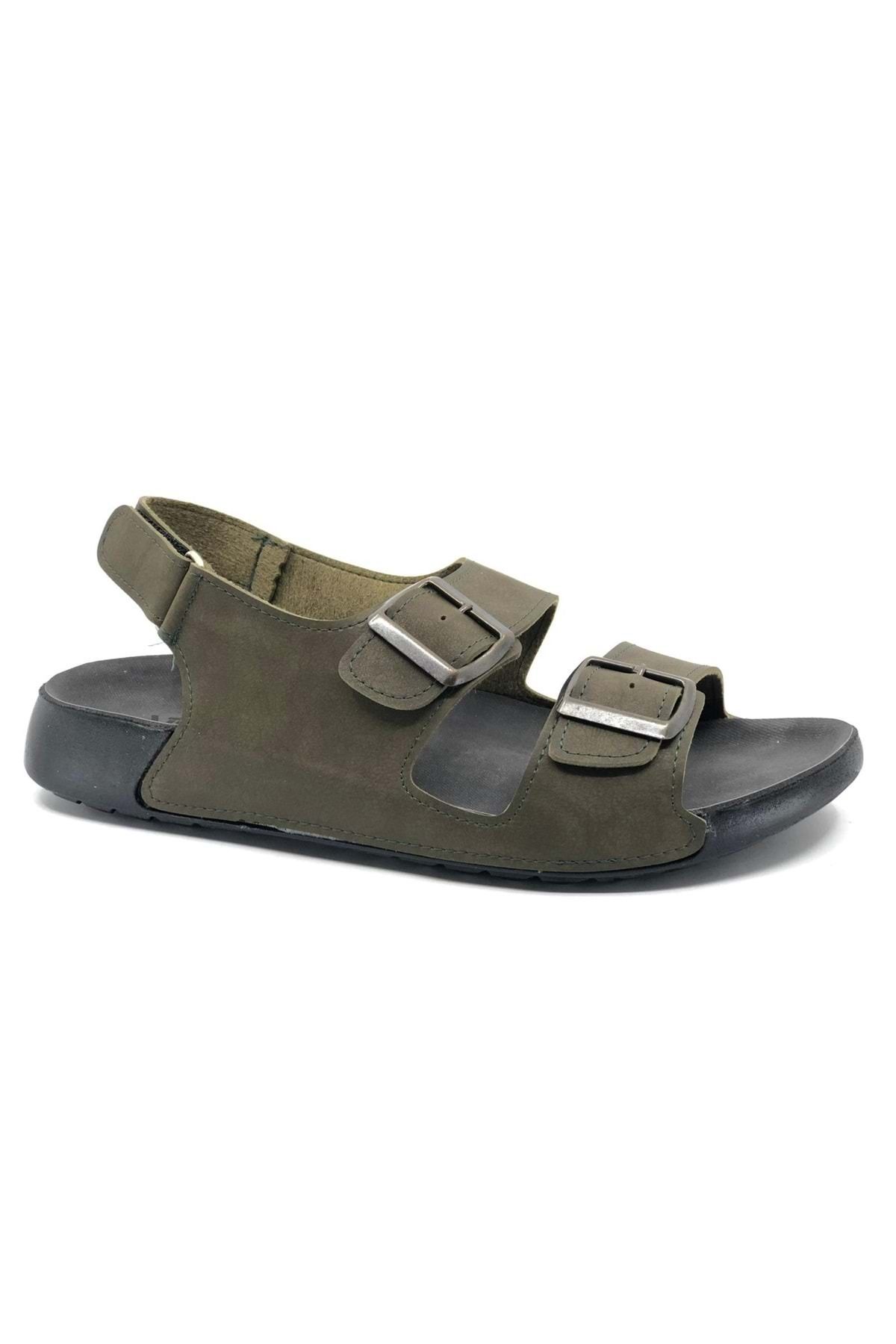 KCMN-Aryan 80-954 Dr. Recommended Orthopedic Men's Sandals GREEN 1