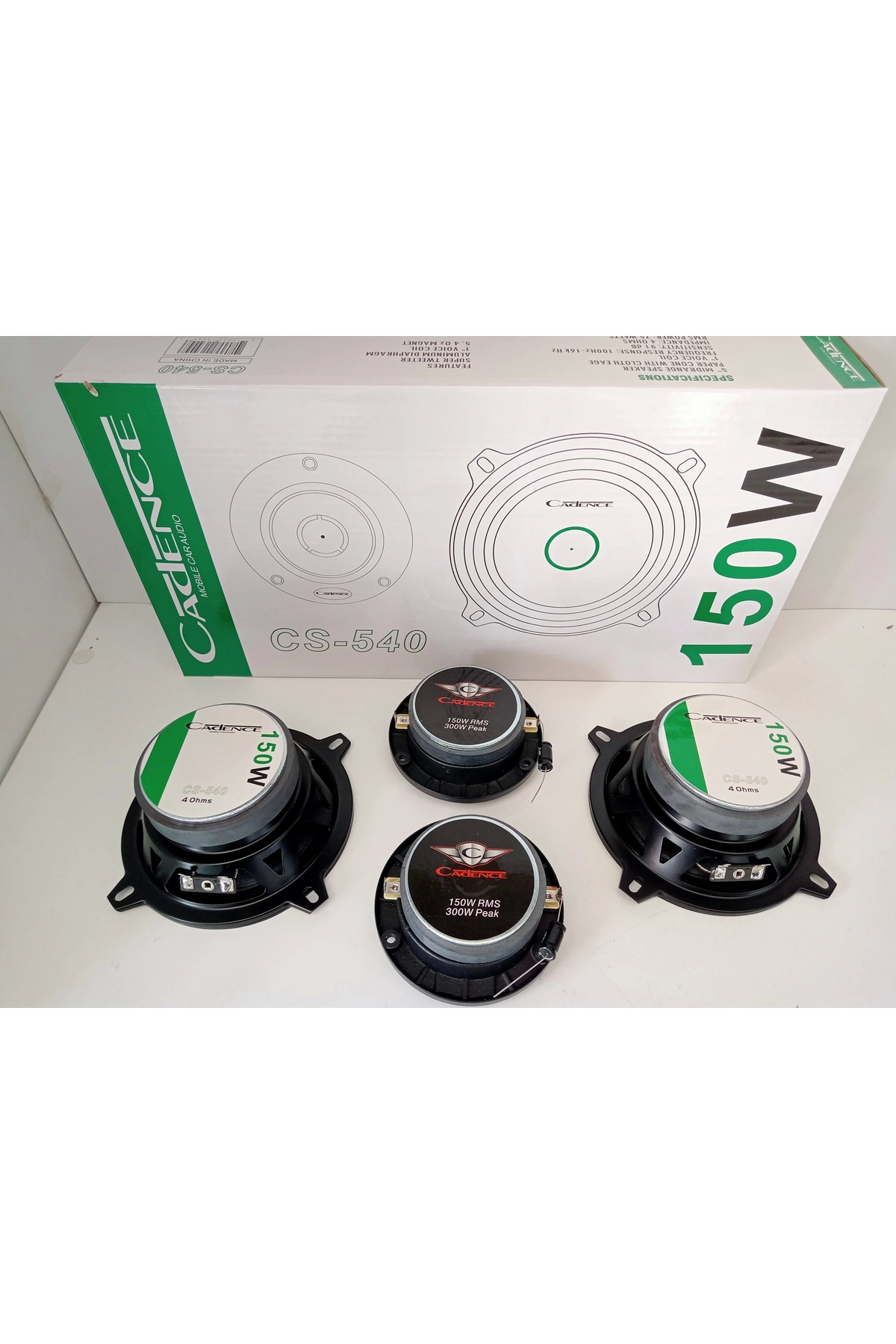YSN Cadence 13cm Midrange + 10cm Dome Tweeter – Cadence Mid Takımı