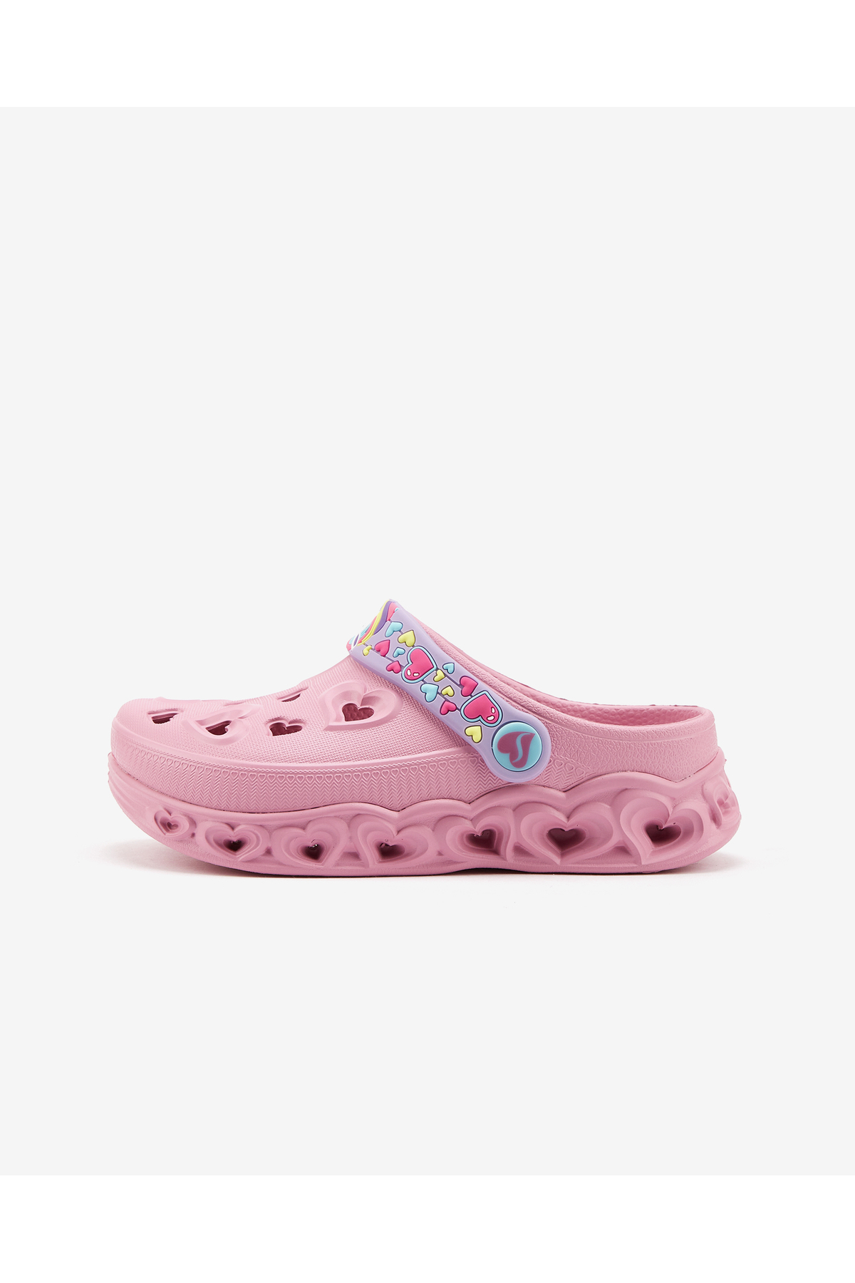 اسکچرز دمپایی‌های چراغ‌دار دخترانه طرح Unicorns & Suns سایز بزرگ، صورتی، مدل PNK، کد 308023l، رنگ قلب روشن