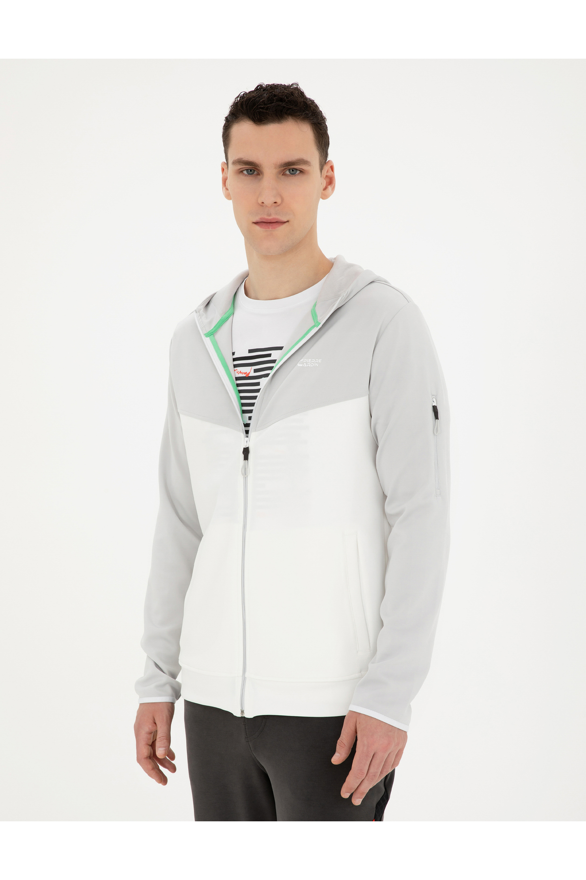 Pierre Cardin  Açık Gri Regular Fit Örme Hırka 50285147-VR001 - Görsel 3