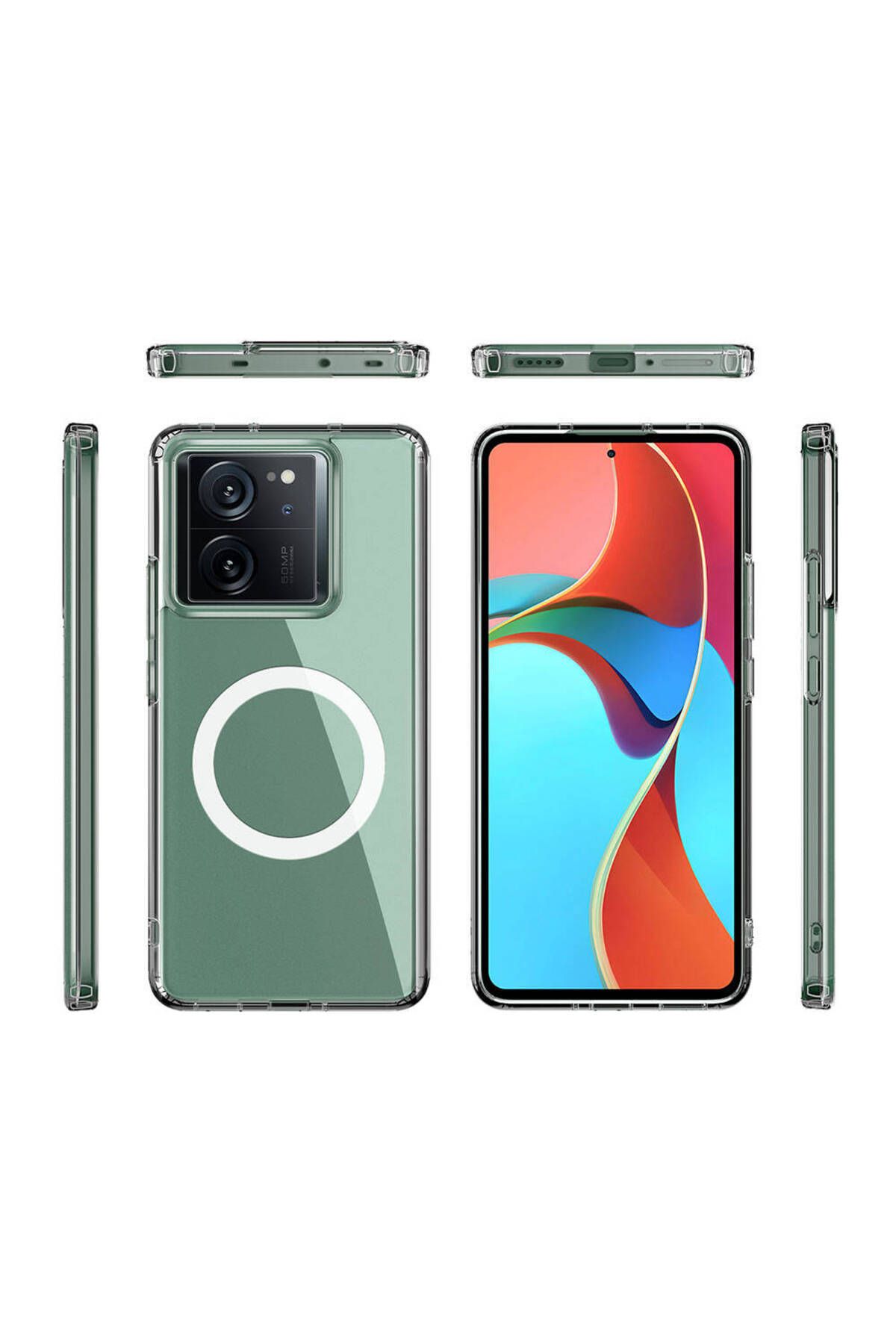 gaappy Met Serisi Xiaomi Mi 13T Pro Şeffaf Kapak