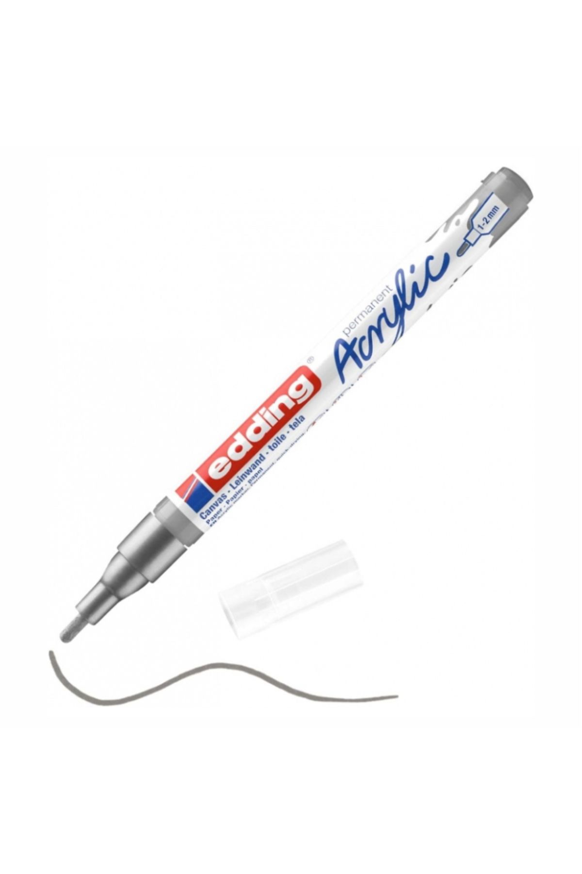 Edding-Acrylic Thin Tip Marker - Silver Ed5300923 2