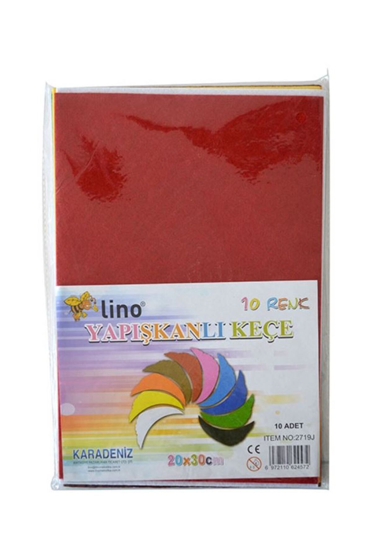 Lino Yapışkanlı Keçe 20x30 10 Lu 2719j