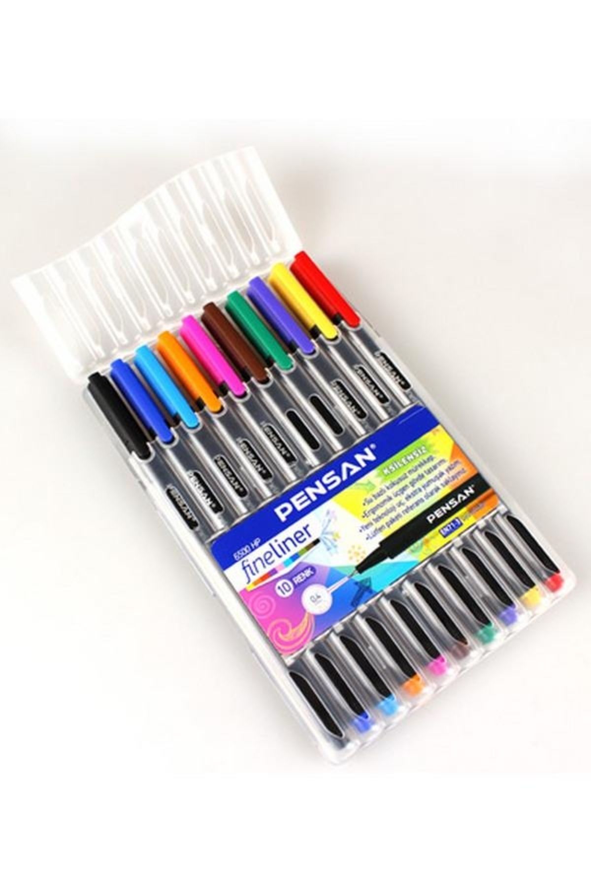 Drawline 6500 Fineliner 10 Lu Plastik Kutu
