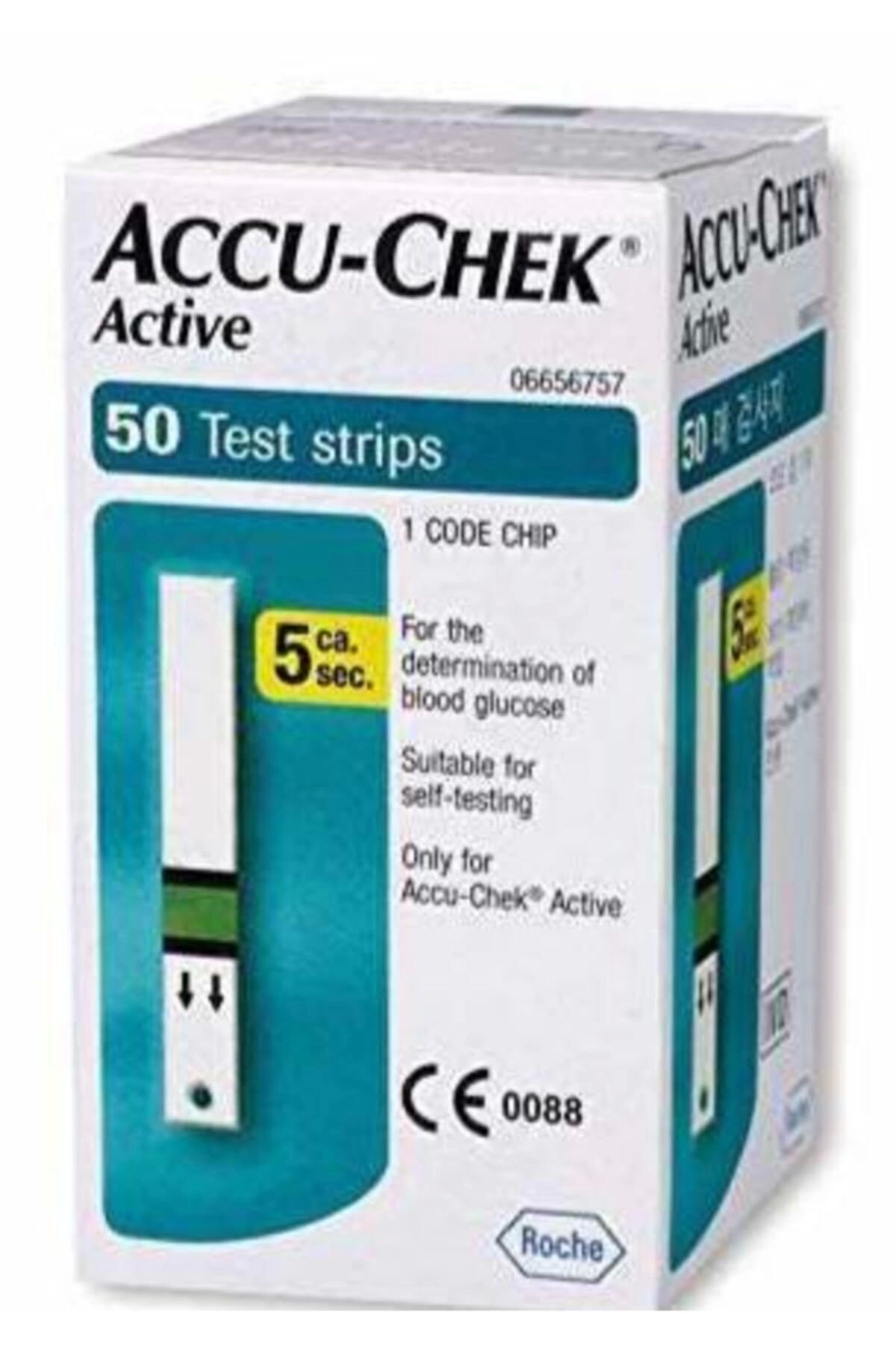 Accu Chek Active Şeker Ölçüm Çubuğu 50'li