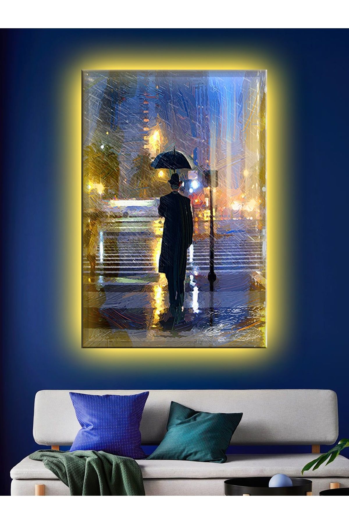 ELİTE TRADESMAN Led Işıklı Şemsiyeli Adam (Sanat sevenlere)