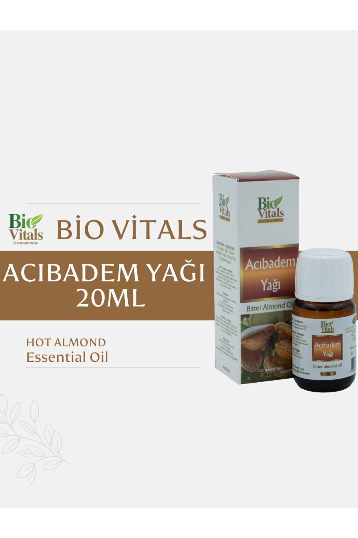روغن بادام تلخ 20 میلی لیتر Bio Vitals
