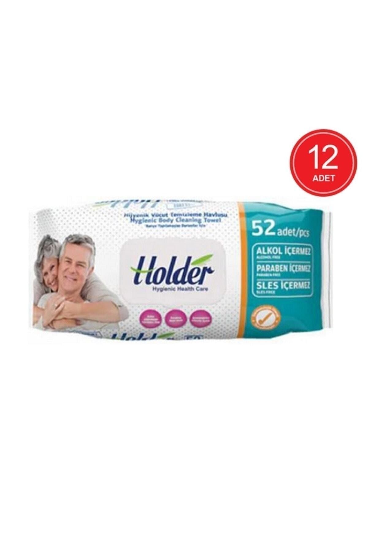 Holder Hijyenik Vücut Temizleme Havlusu 12 Paket X 52lı Ambalaj