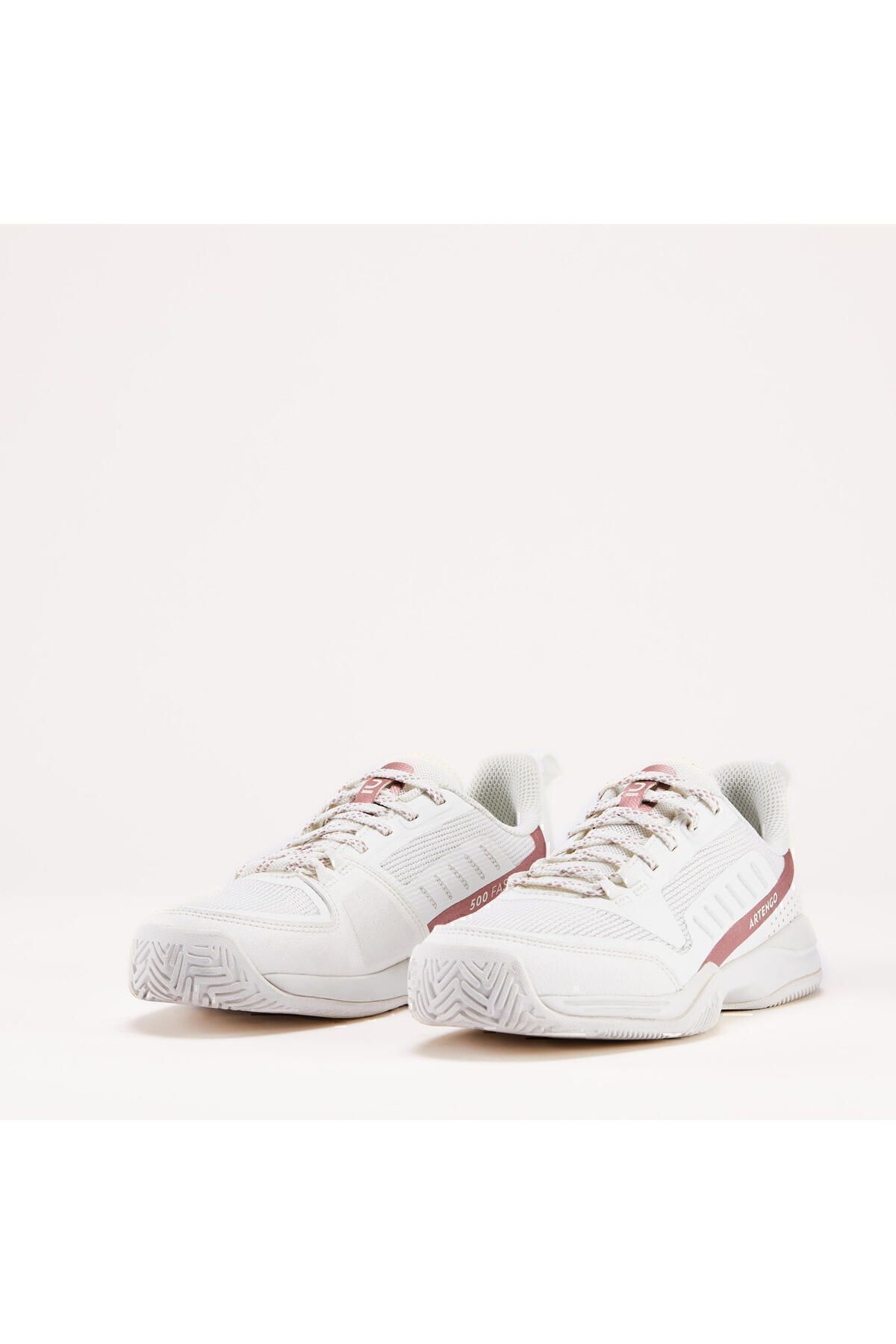 کفش تنیس سفید دخترانه و پسرانه بچگانه كتانى ورزشى بچكانه مدل Ts500 Fast Decathlon