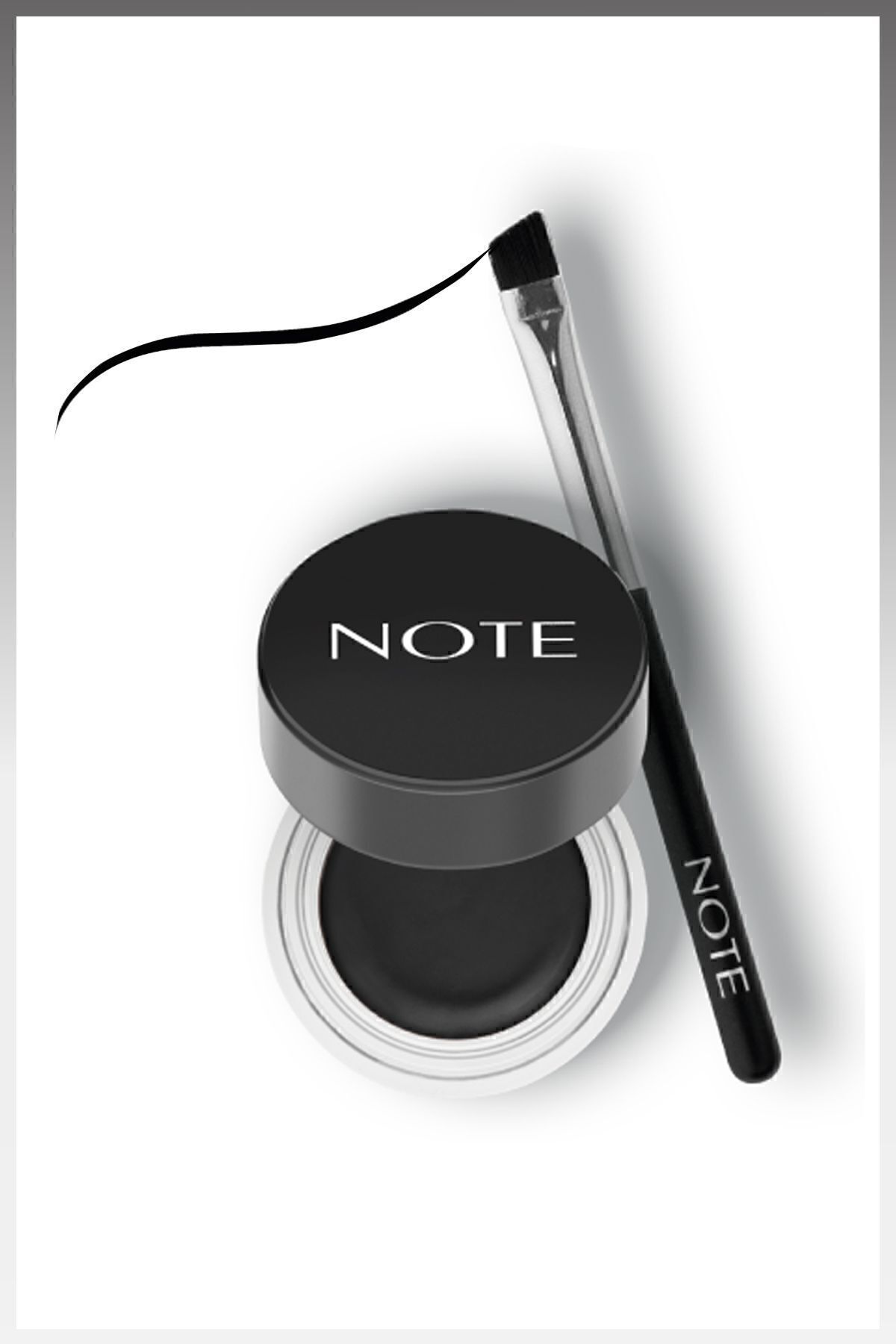 NOTE-Black Gel Liner Matte - Ended and Waterproof Permanent Gel Eyeliner 3