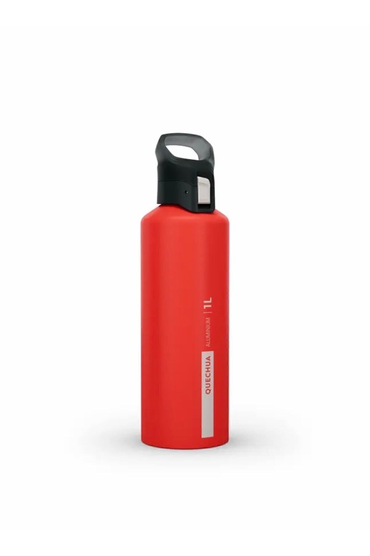 قمقمه ورزشی قرمز اردوگاه آلومینیومی ماتارا 1 LT RED MH500 Decathlon