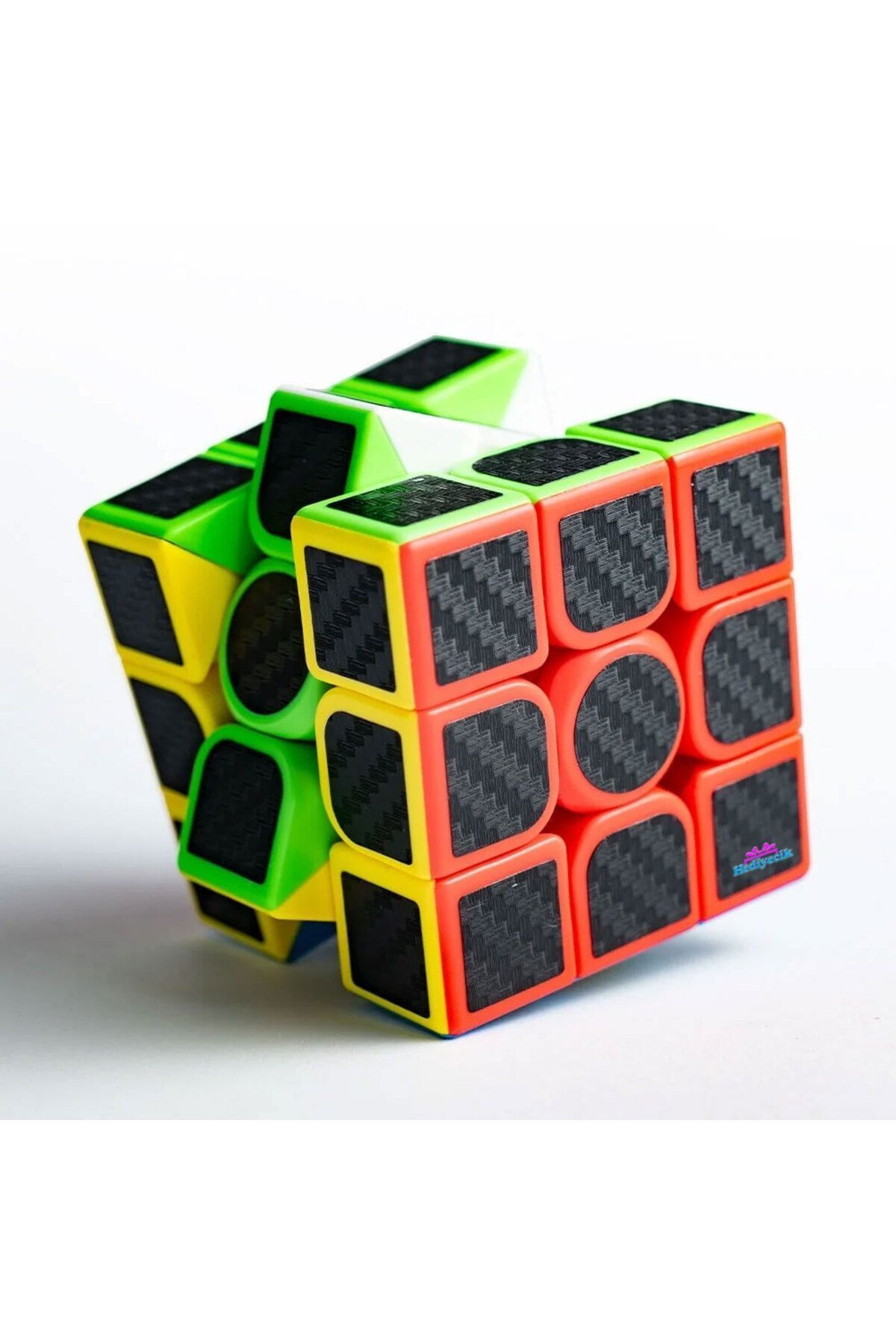 hediyecik-Moyu Meilong 3X3 Carbon Fiber Intelligence Cube Intelligence Cube Cube Speed Cube 5