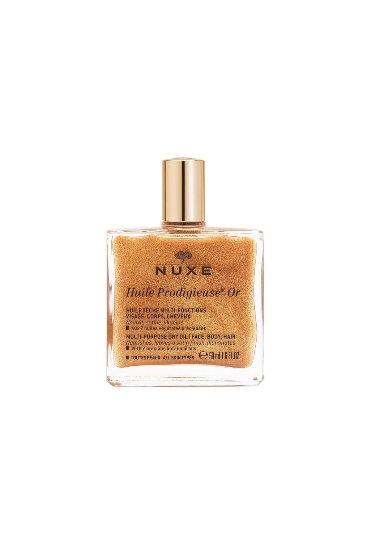 روغن خشک Huile Prodigieuse یا Golden Glitter 50 میلی لیتر Nuxe