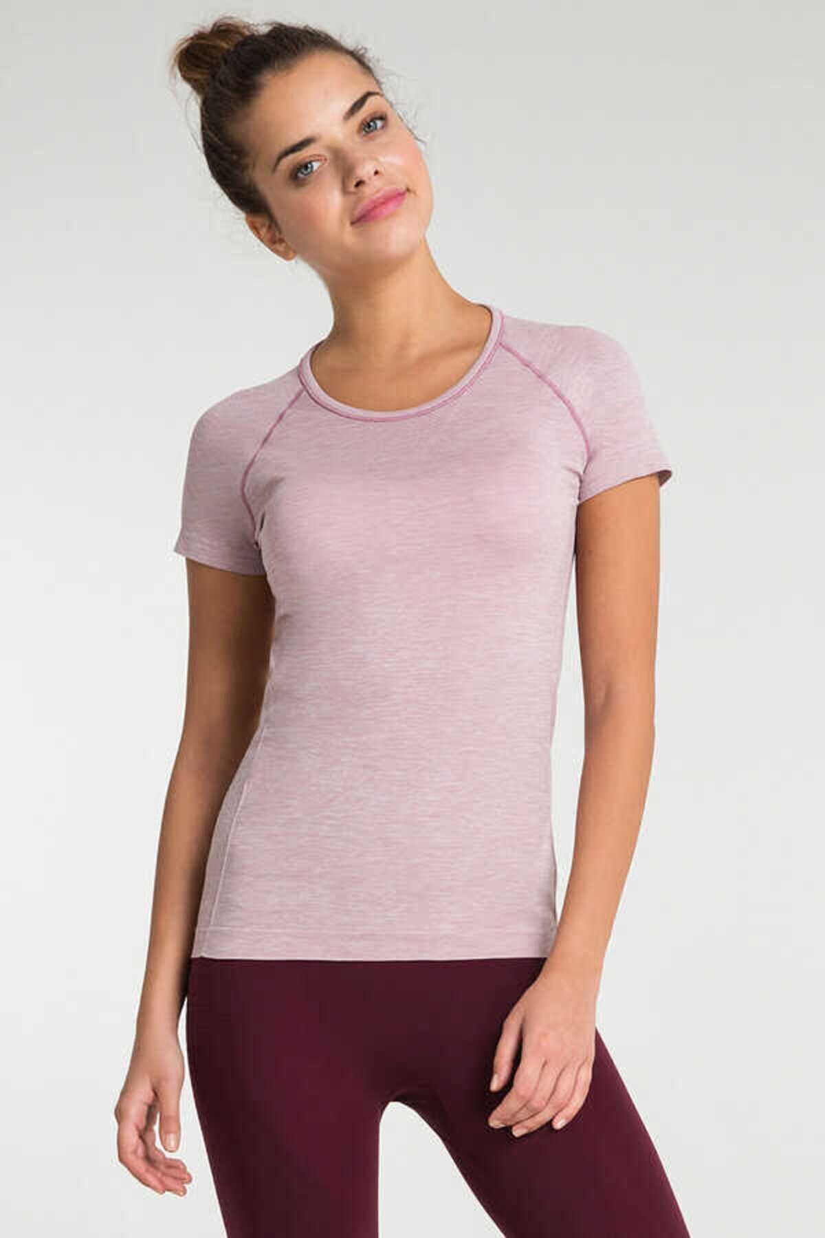 Jerf Tricou Pasto Crew Neck Ultra Light Roz Femeie - XS