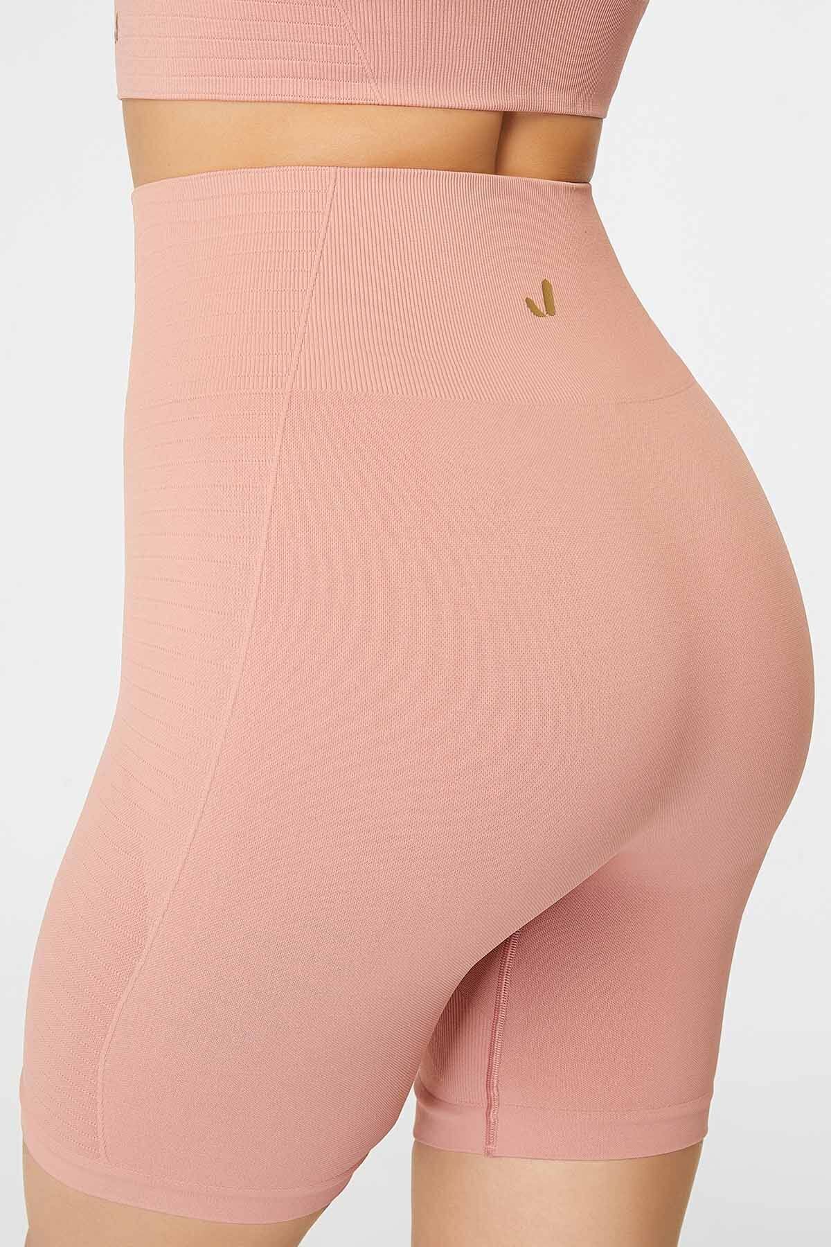 Jerf-Gela Sculpting Sport Biker-Strumpfhose in Pastellrosa 4