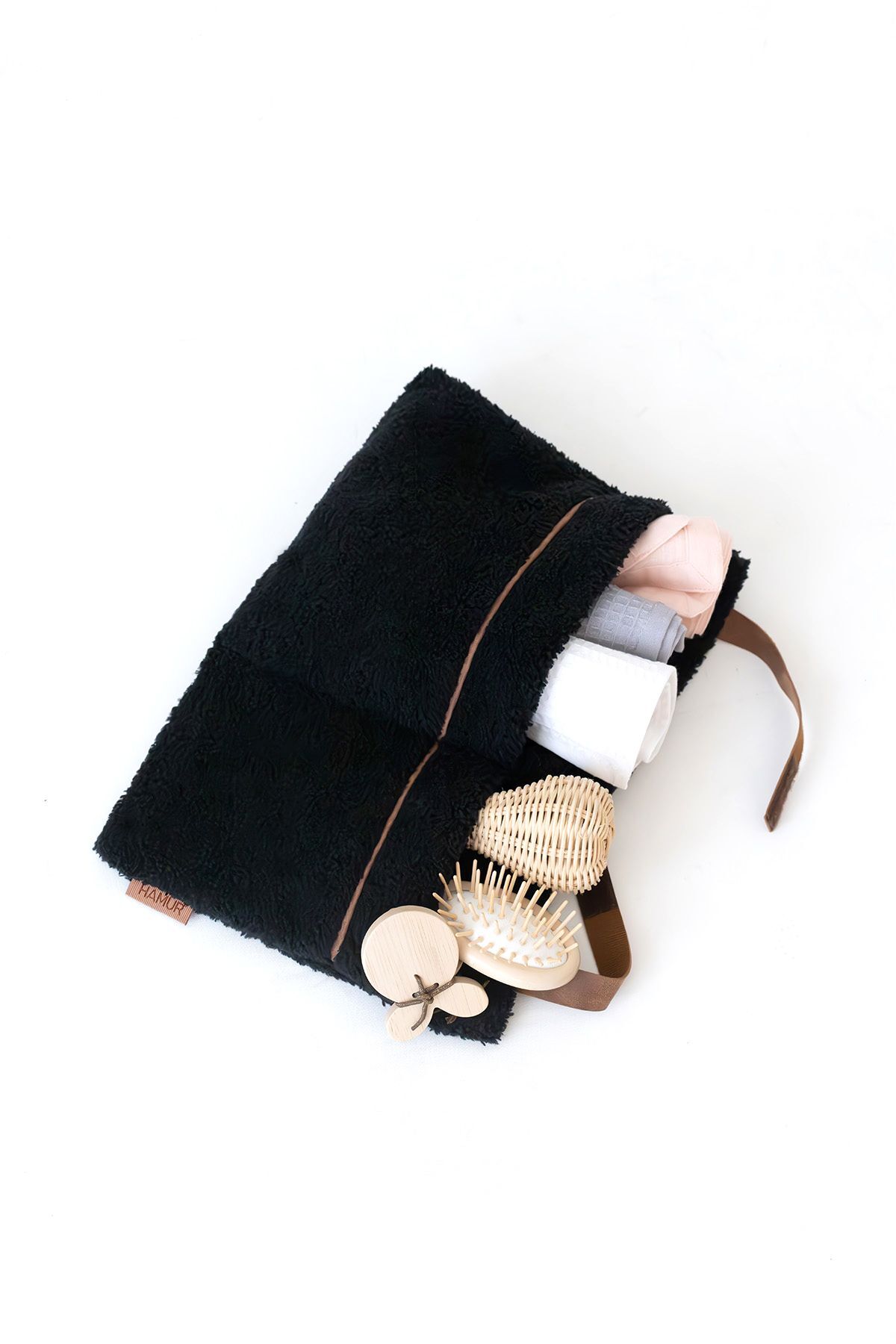 HAMUR Pratik Askılı  Organizer Bebek Arabası Beşik Kenar Wellsoft Organizer Siyah fotoğrafı 2 (önizleme)