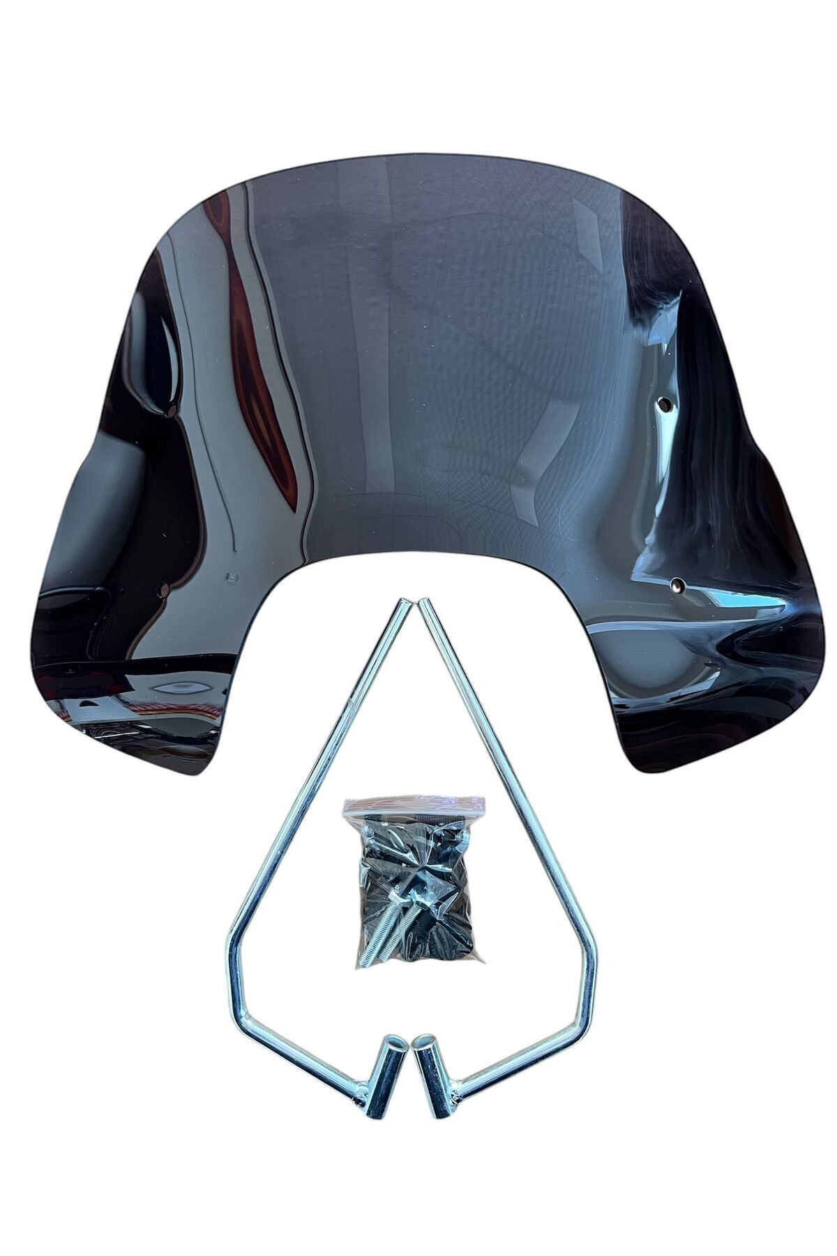 MOPARSAN Vespa Koyu Füme Bağlantılı (33*45) Ön Cam Siperlik