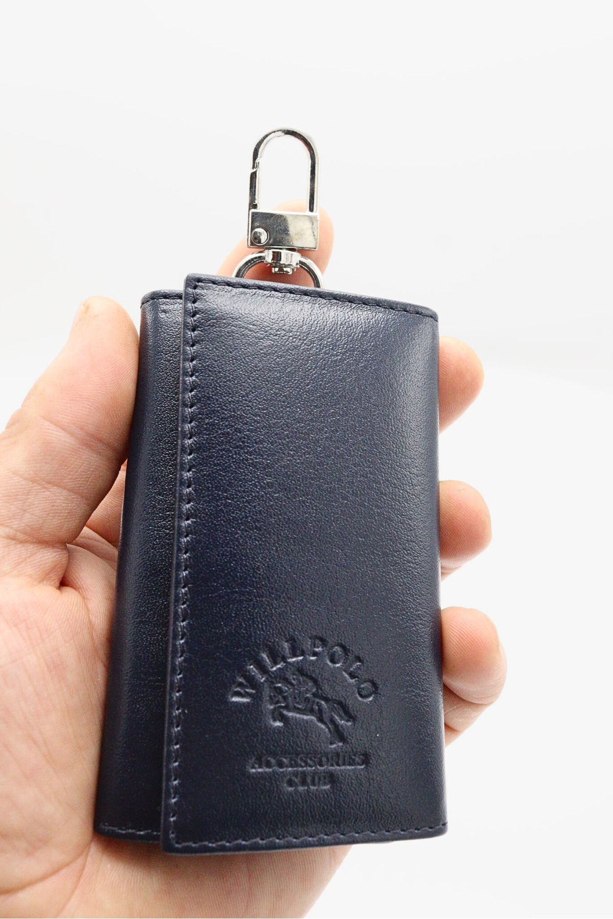 willpolo Hakiki Dana Derisi Kancalı Anahtarlık Bele Takmalı Gemici Anahtarlık