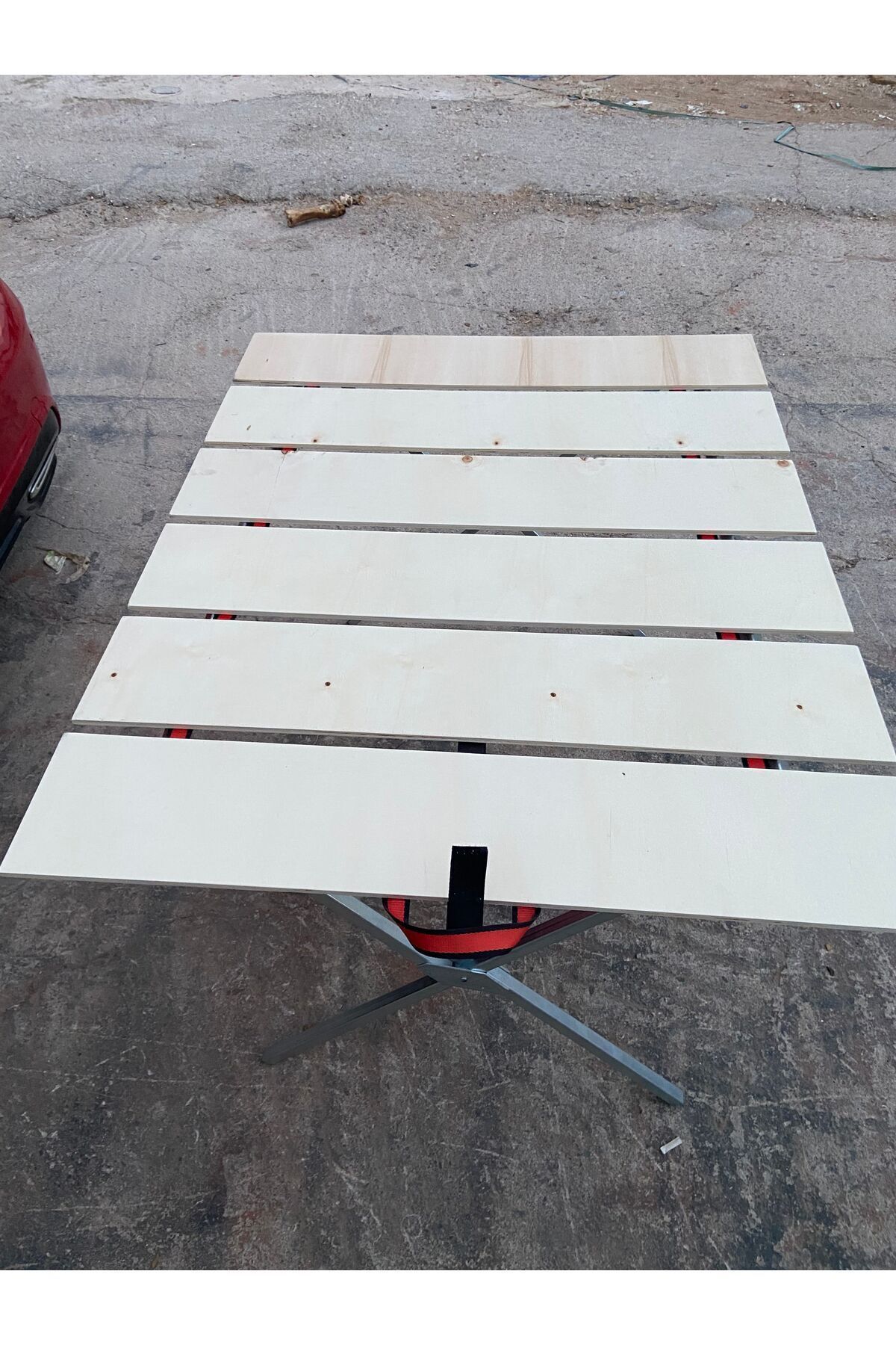 Aslan-1St Class Kavaktan 1 Meter Picnic Table and Marketer Bench Set 4