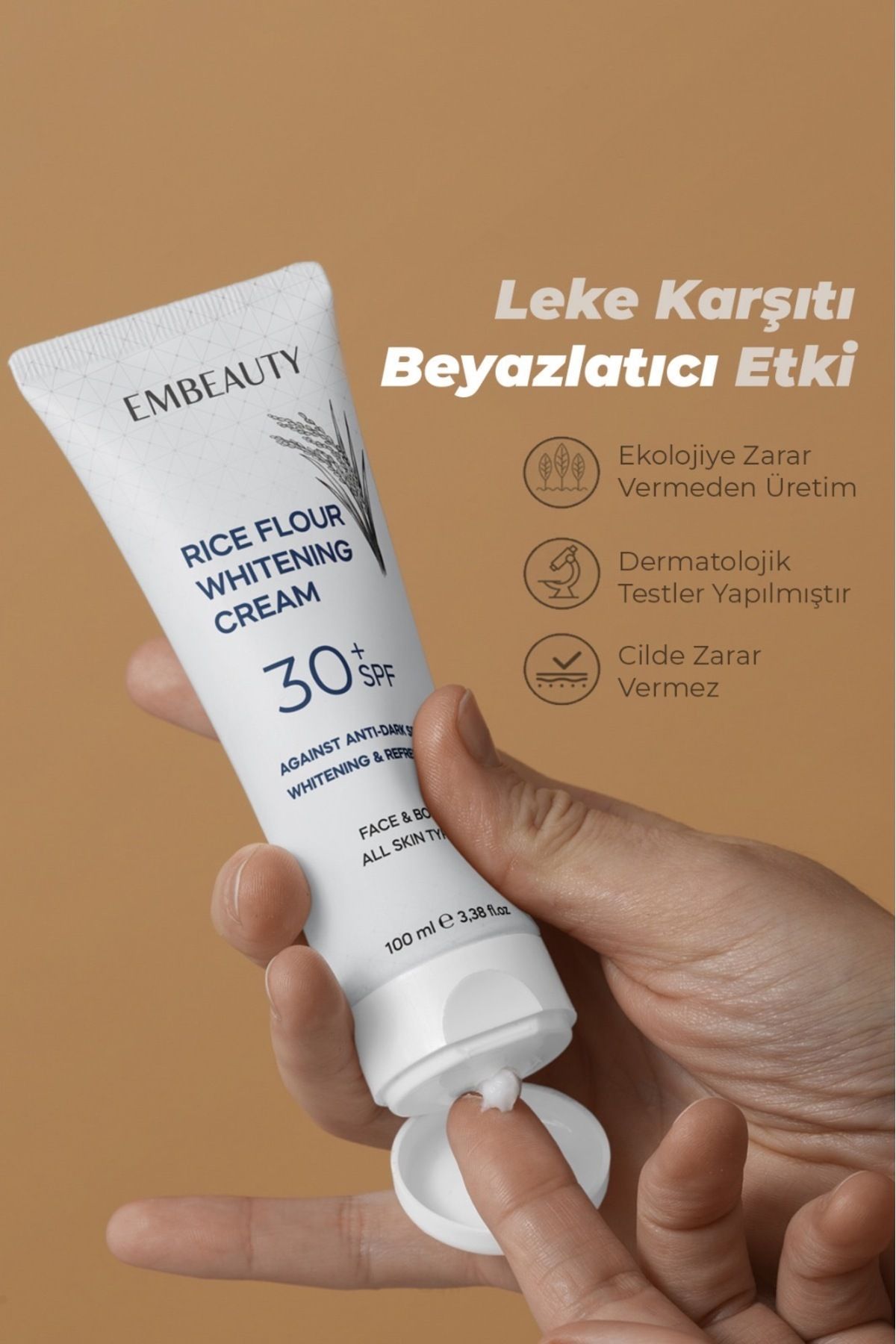 Cilt Beyazlatıcı Aydınlatıcı Leke Karşıtı Bakım Kremi 30 Spf 100 ml