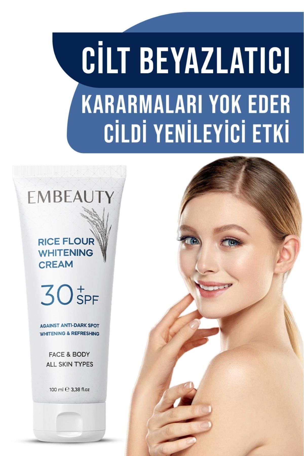 Cilt Beyazlatıcı Aydınlatıcı Leke Karşıtı Bakım Kremi 30 Spf 100 ml