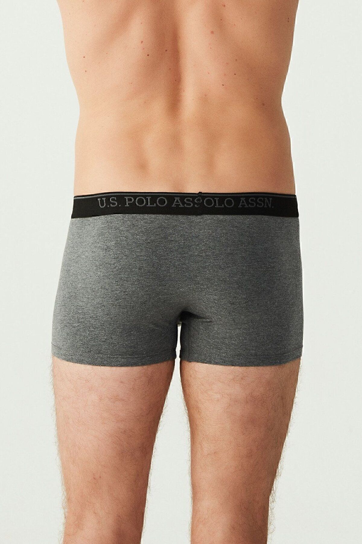U.S. Polo Assn.-A8.S.T0R.3.A.0.PL.4.S Η.Π.Α. Polo Assn. Ανδρικό Anthracite Melange - Black 3-Pece Boxer A8.S.T0R.3.A.0.PL.4.S 7