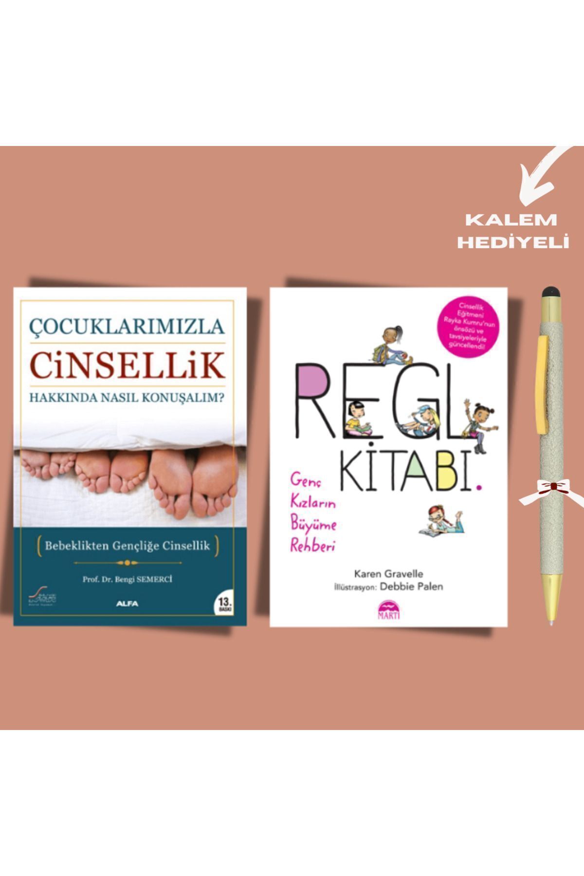 Alfa Yayınları Çocuklarımızla Cinsellik Hakkında Nasıl Konuşmalı Kitap Seti (2 Kitap) Cinsellik, Regl, Kalem Hediye